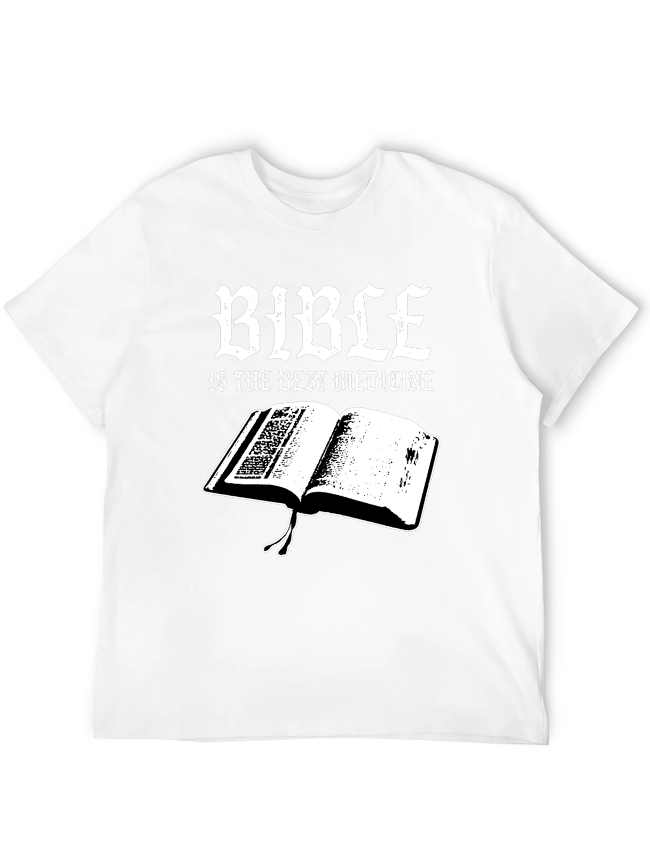Bible is the Best Medicine Black T-Shirt