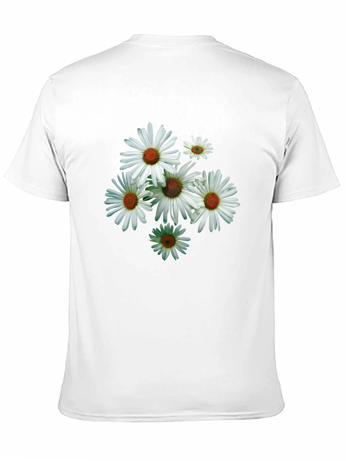 Daisy Flower Graphic Tee - Mens Black T-Shirt