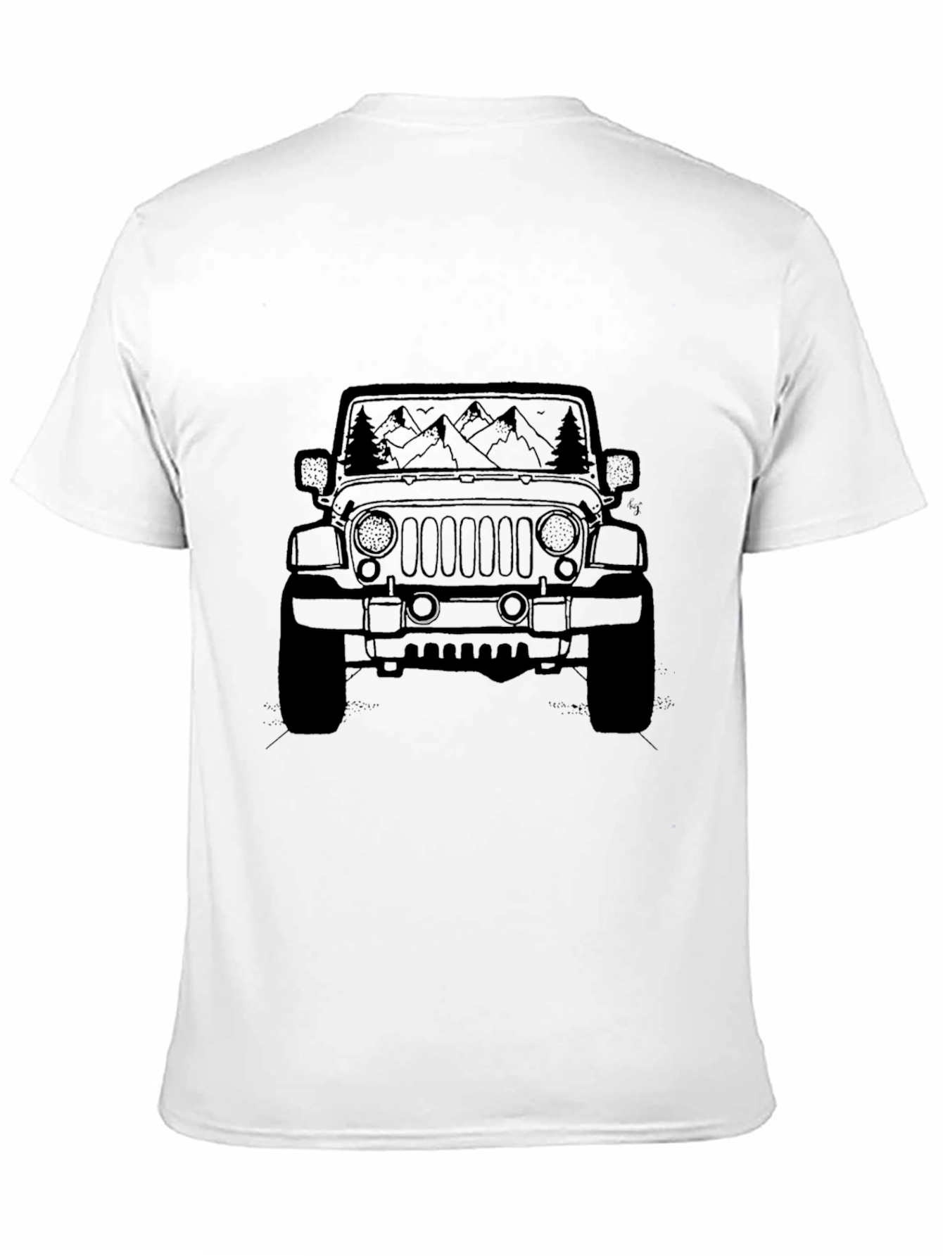 Off-Road Adventure Tee - Mountain Jeep Design