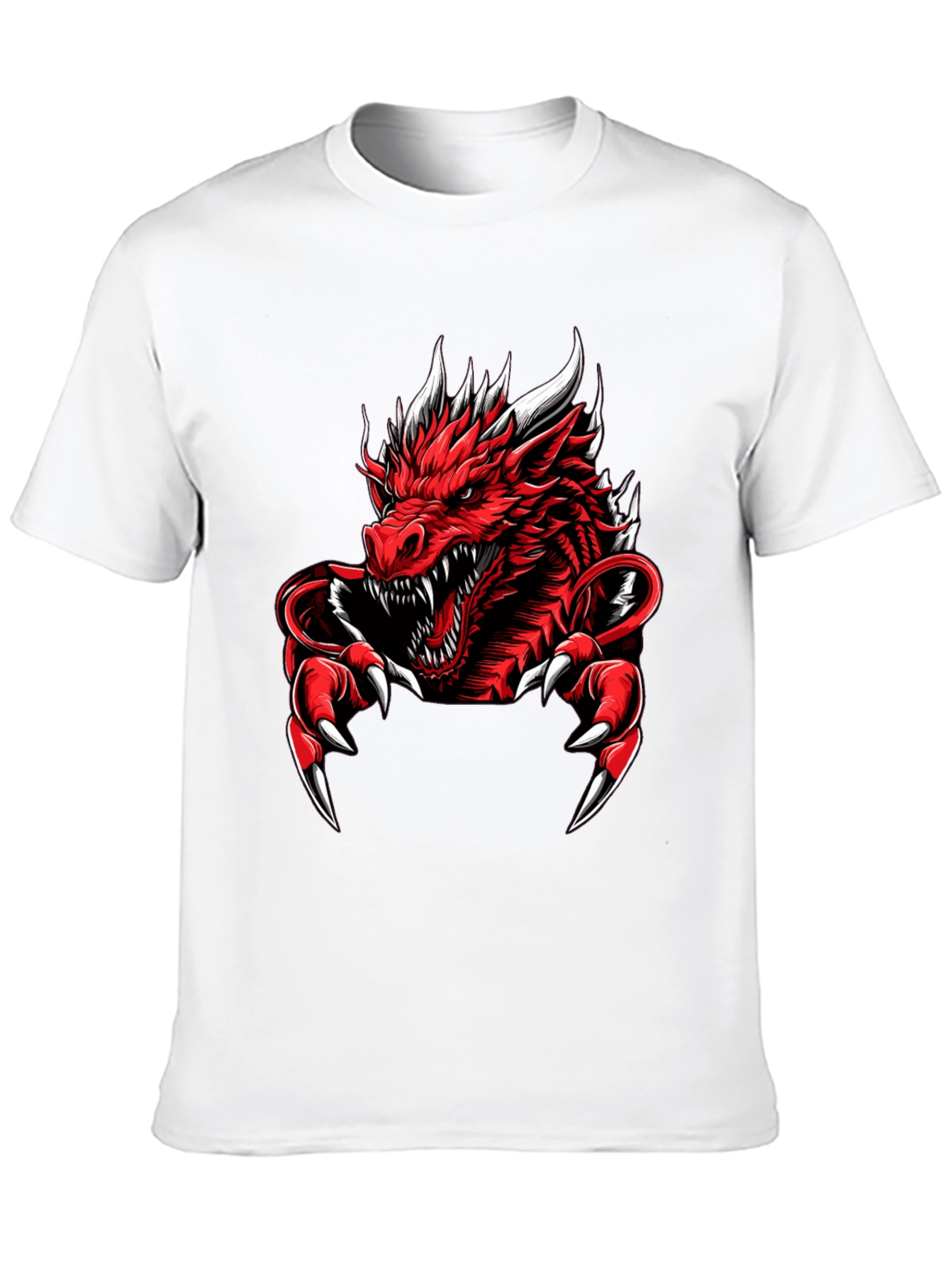 Red Dragon Graphic Tee - Mens Black T-Shirt