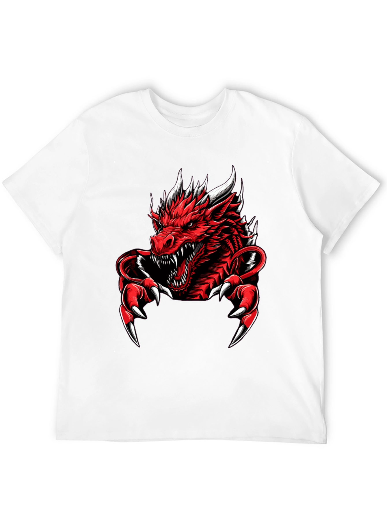 Red Dragon Graphic Tee - Mens Black T-Shirt