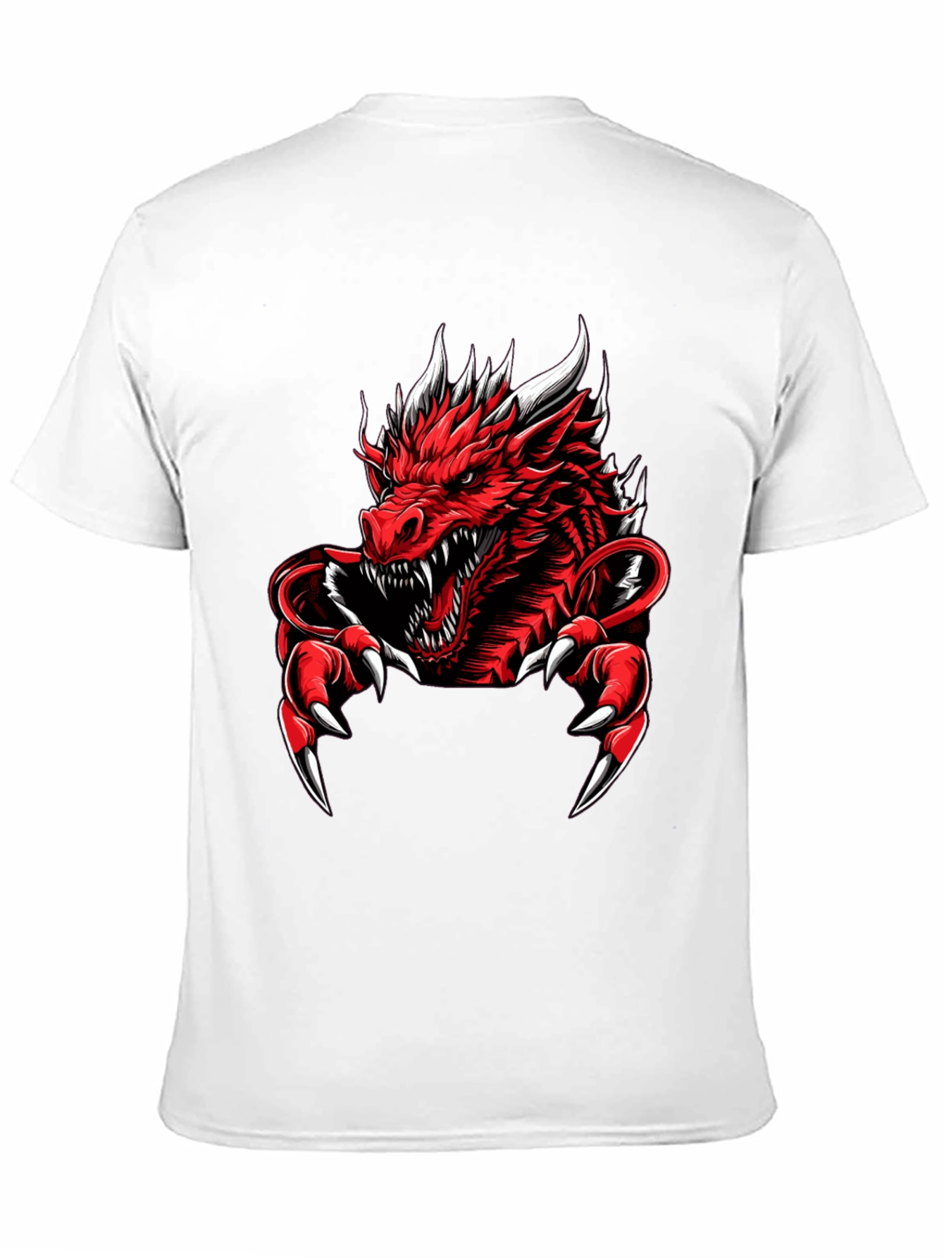 Red Dragon Graphic Tee - Mens Black T-Shirt