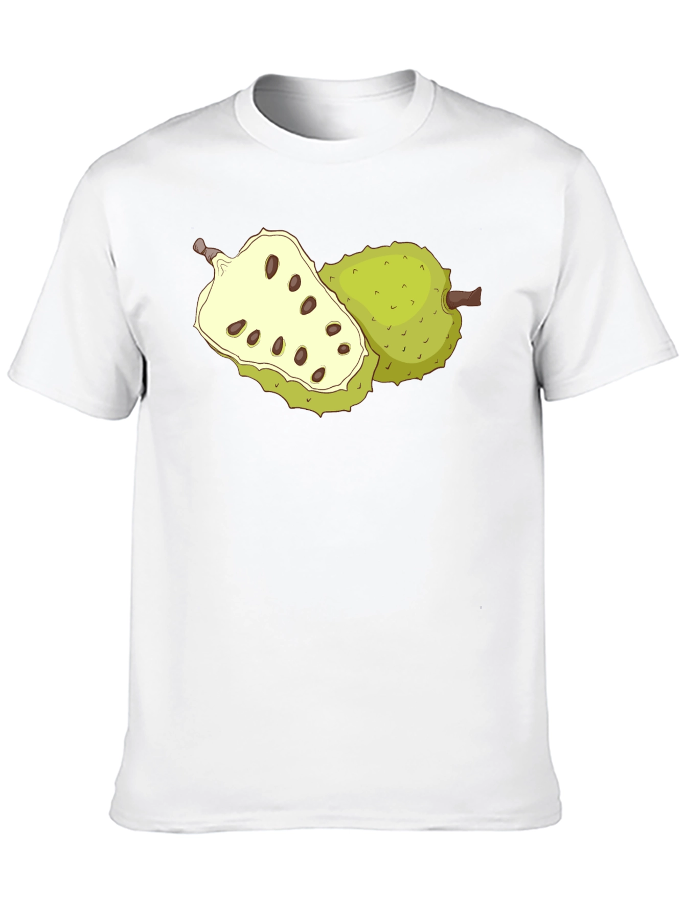 Soursop Fruit Graphic Tee - Black Casual T-Shirt