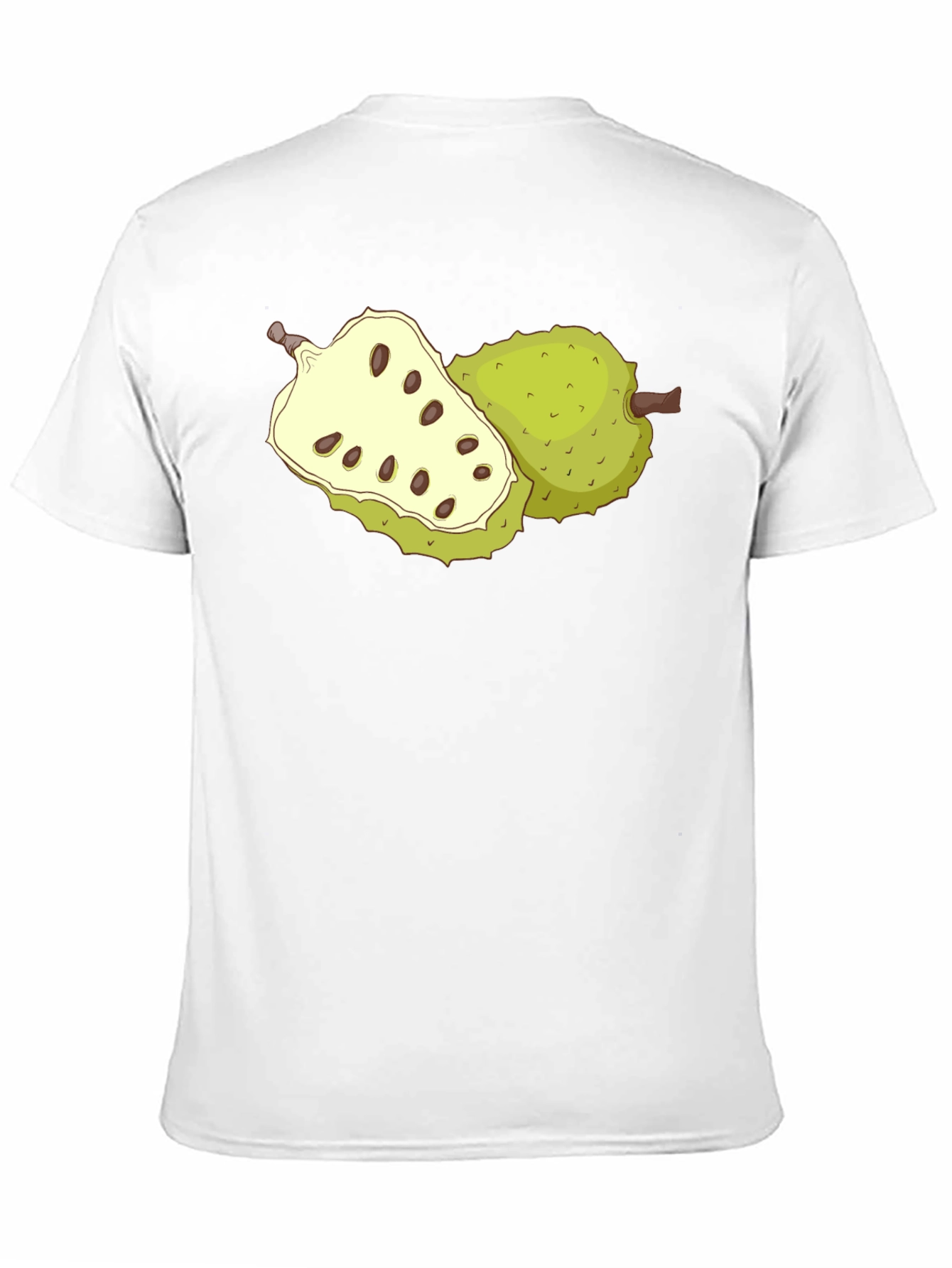 Soursop Fruit Graphic Tee - Black Casual T-Shirt