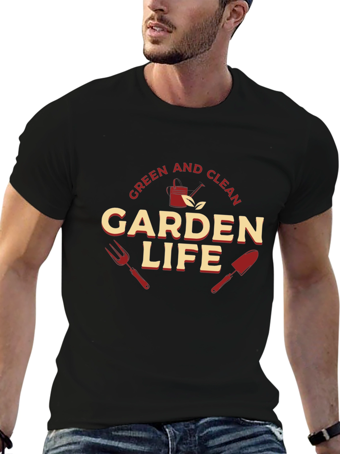 Green and Clean Garden Life Graphic T-Shirt