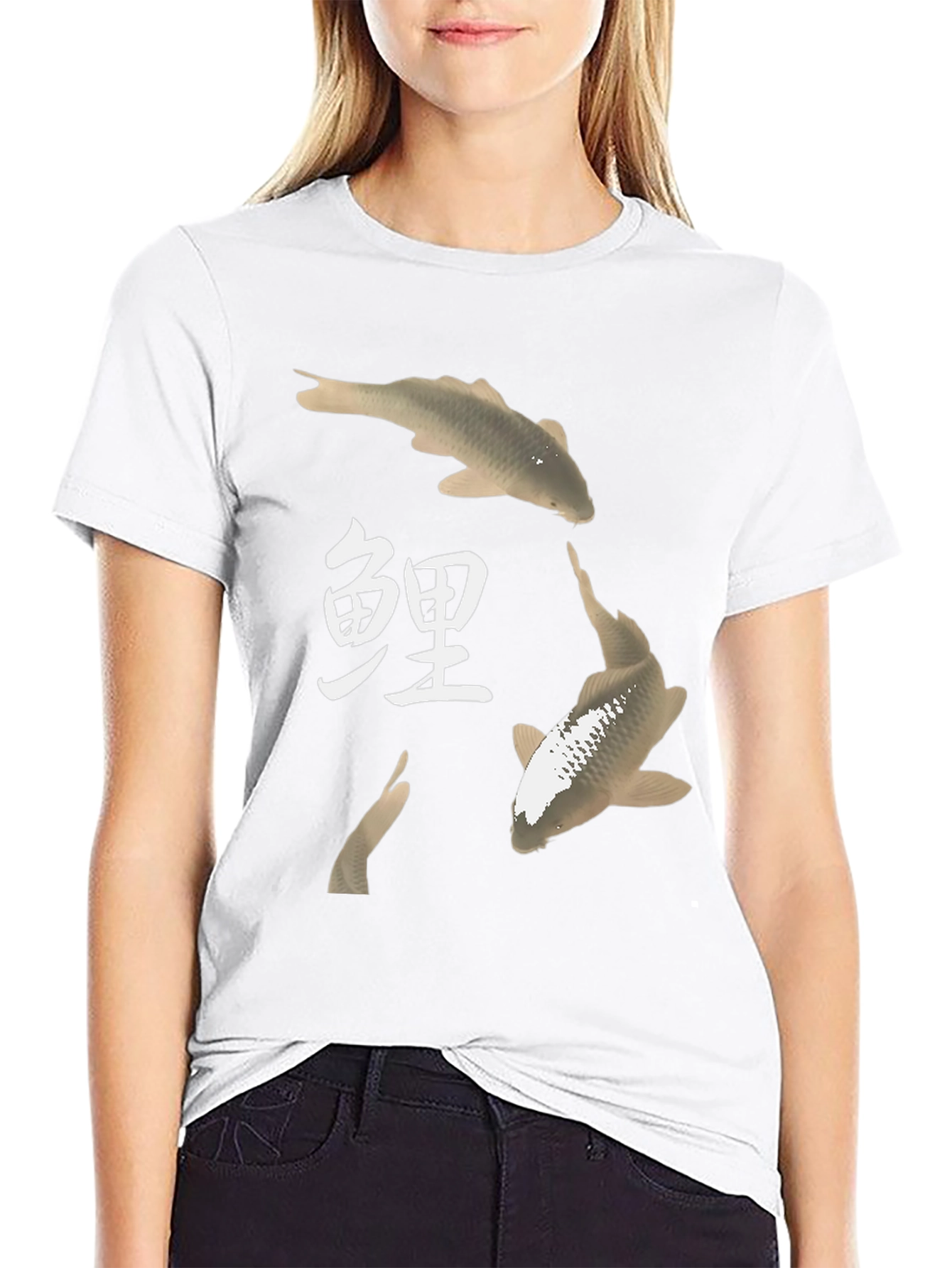 Koi Fish Graphic Tee - Asian Inspired Design