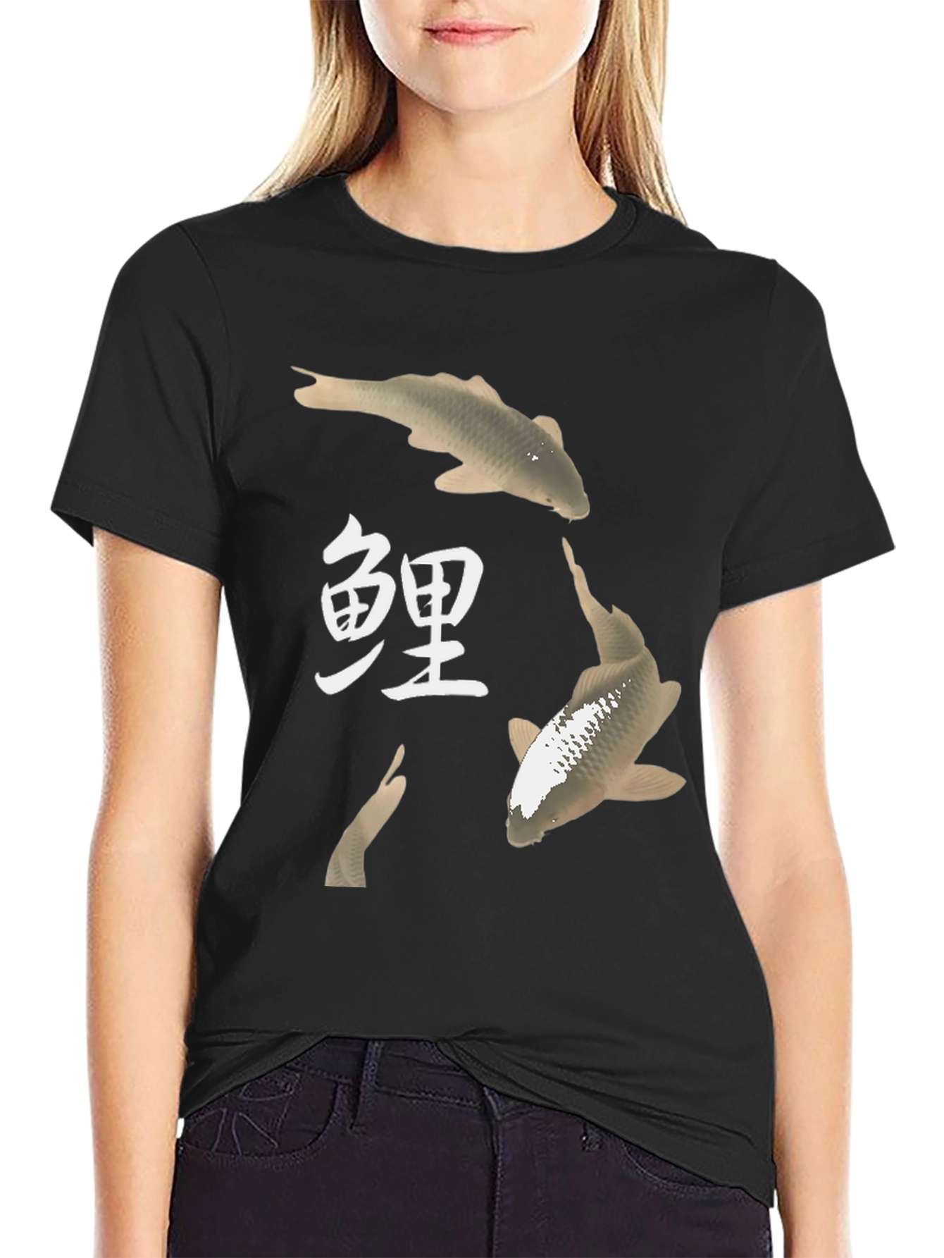 Koi Fish Graphic Tee - Asian Inspired Design