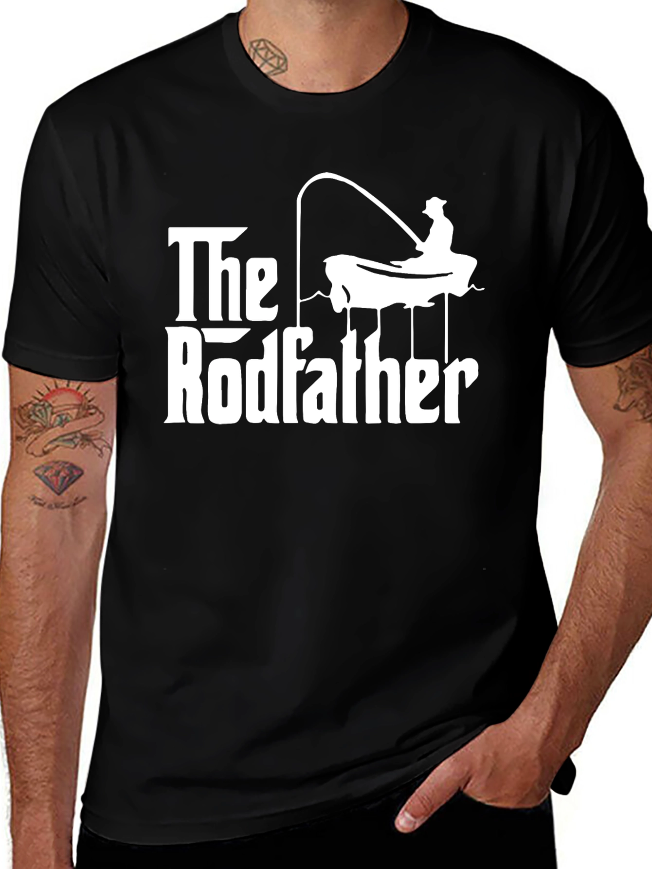 The Rodfather Fishing T-Shirt - Funny Angler Tee