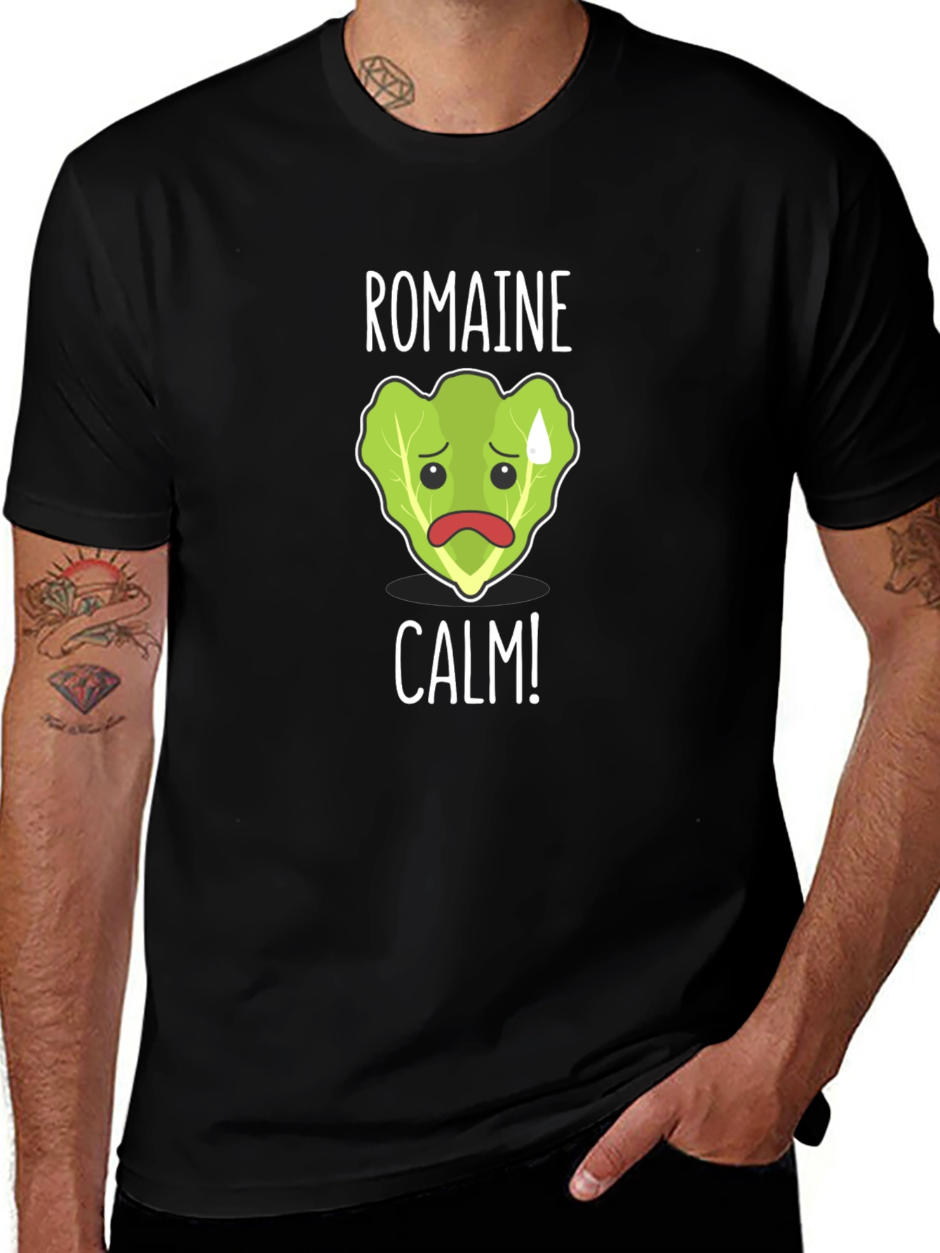 Romaine Calm T-Shirt - Funny Foodie Tee