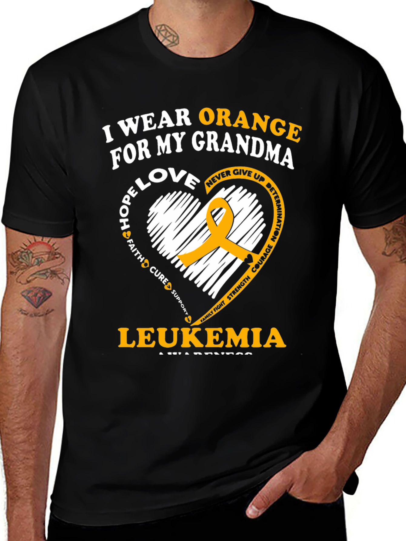 Orange Ribbon Leukemia Awareness T-Shirt
