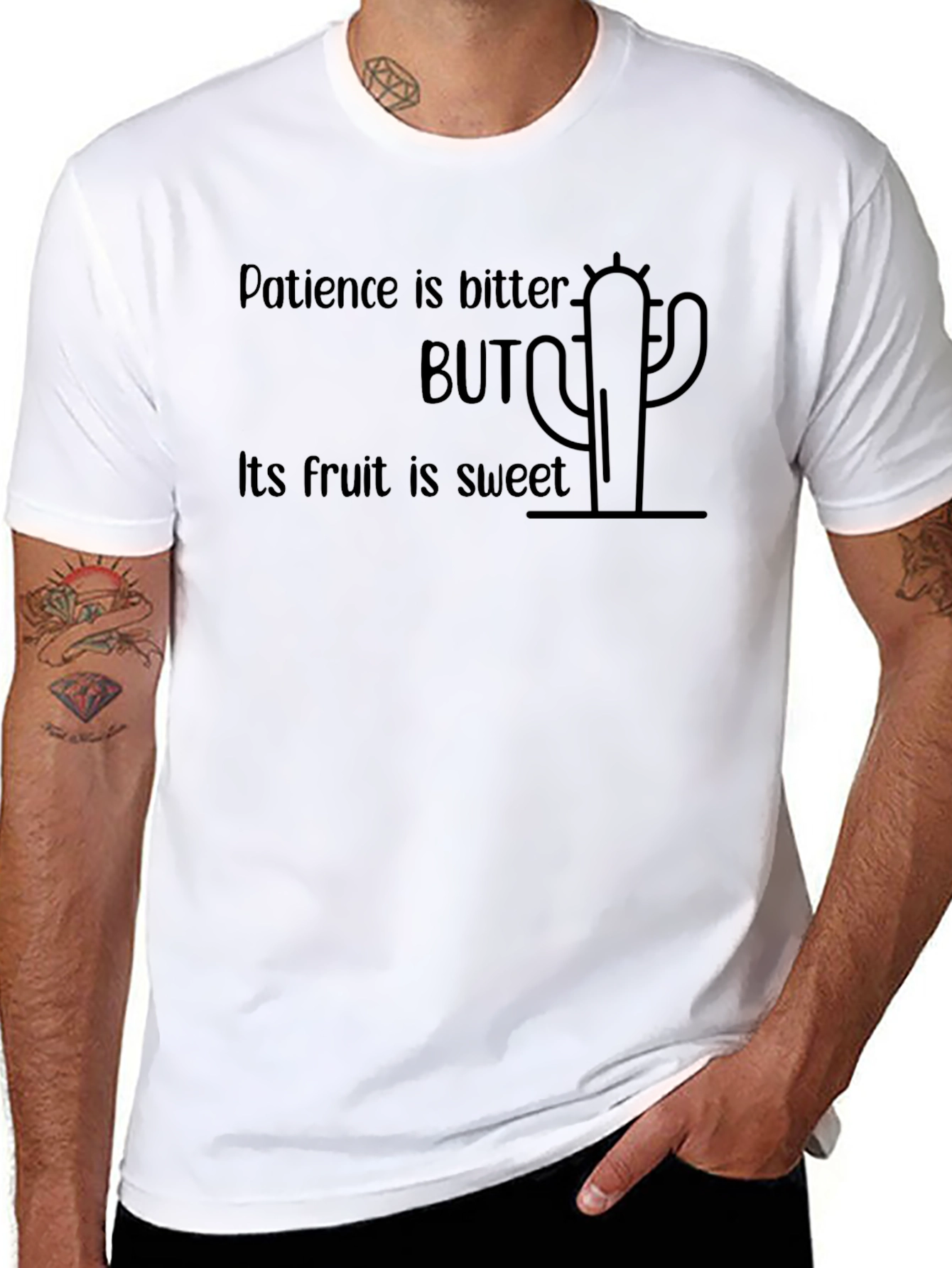 Patience Cactus Graphic T-Shirt