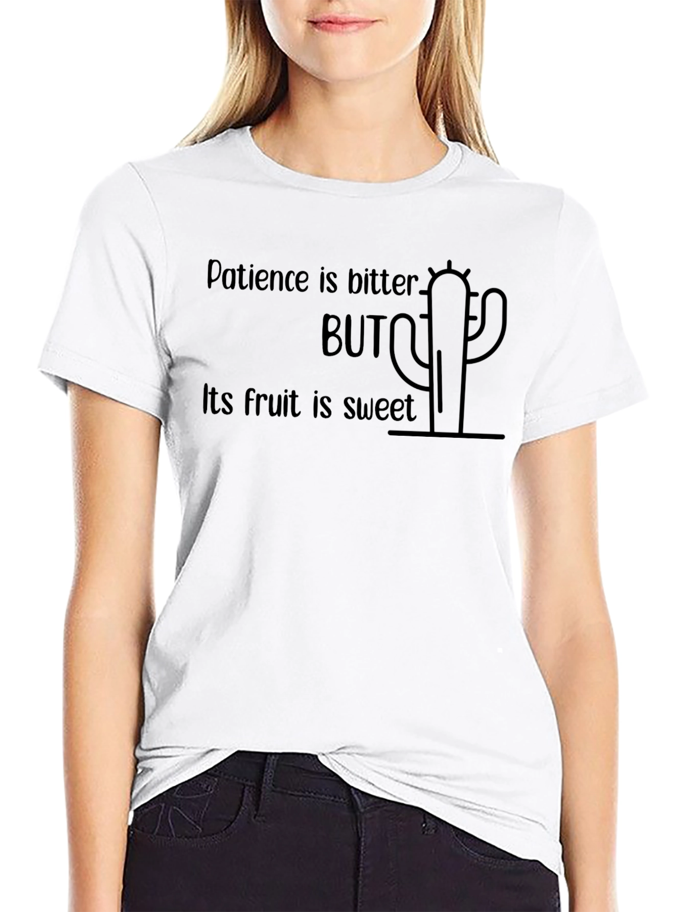 Patience Cactus Graphic T-Shirt