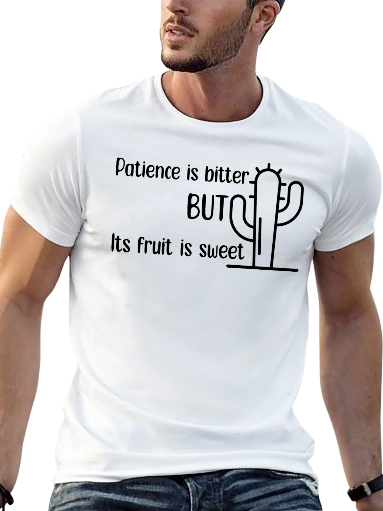 Patience Cactus Graphic T-Shirt