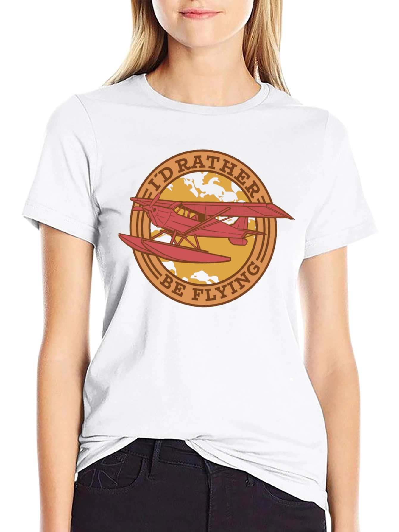 Id Rather Be Flying Graphic T-Shirt