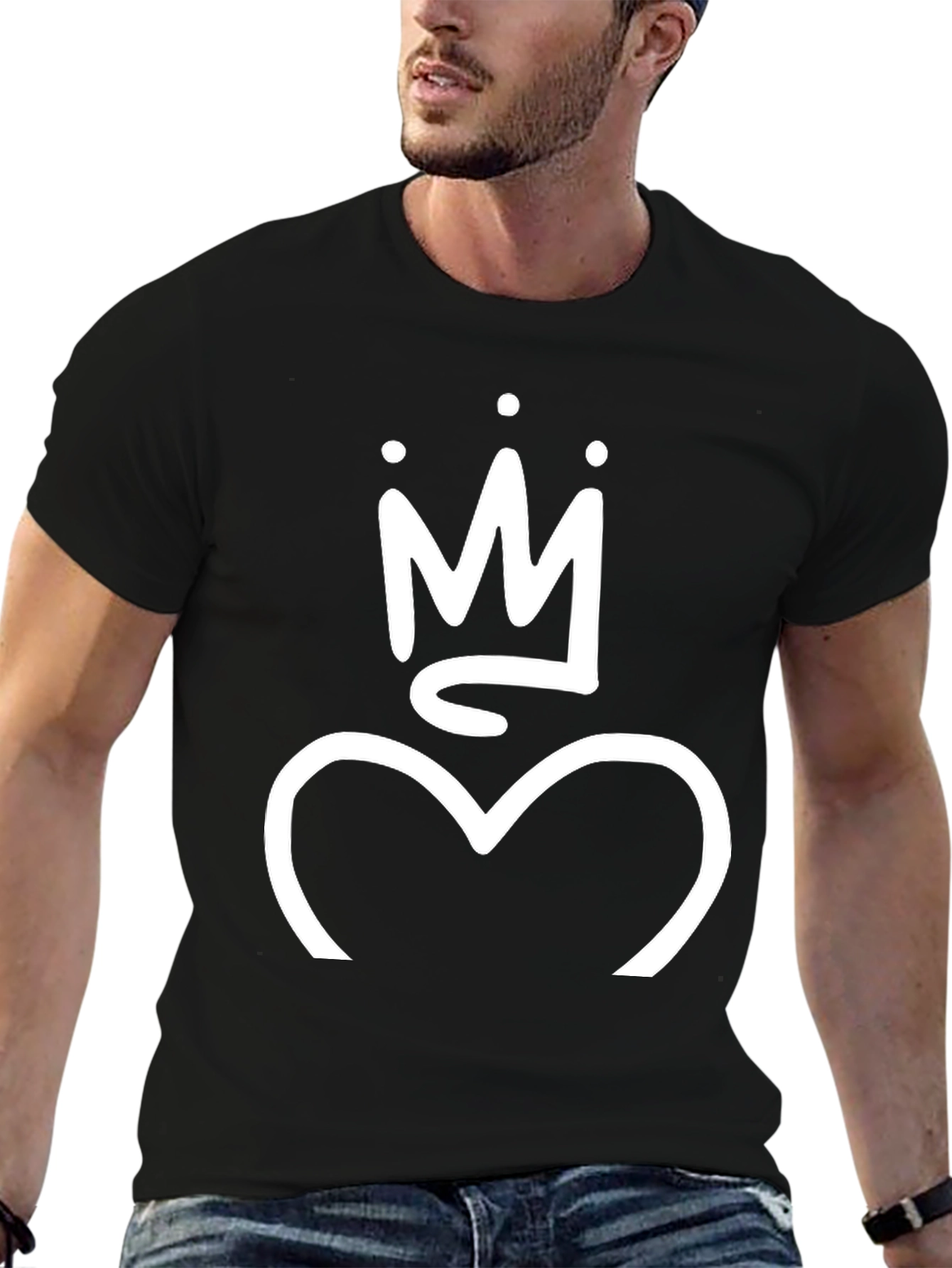 Crown Heart Graphic T-Shirt