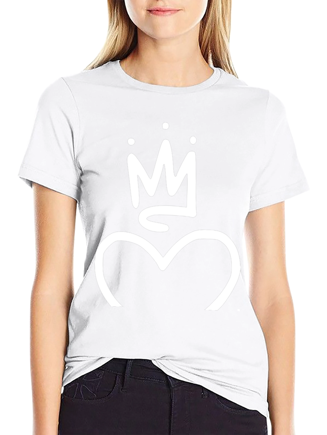 Crown Heart Graphic T-Shirt
