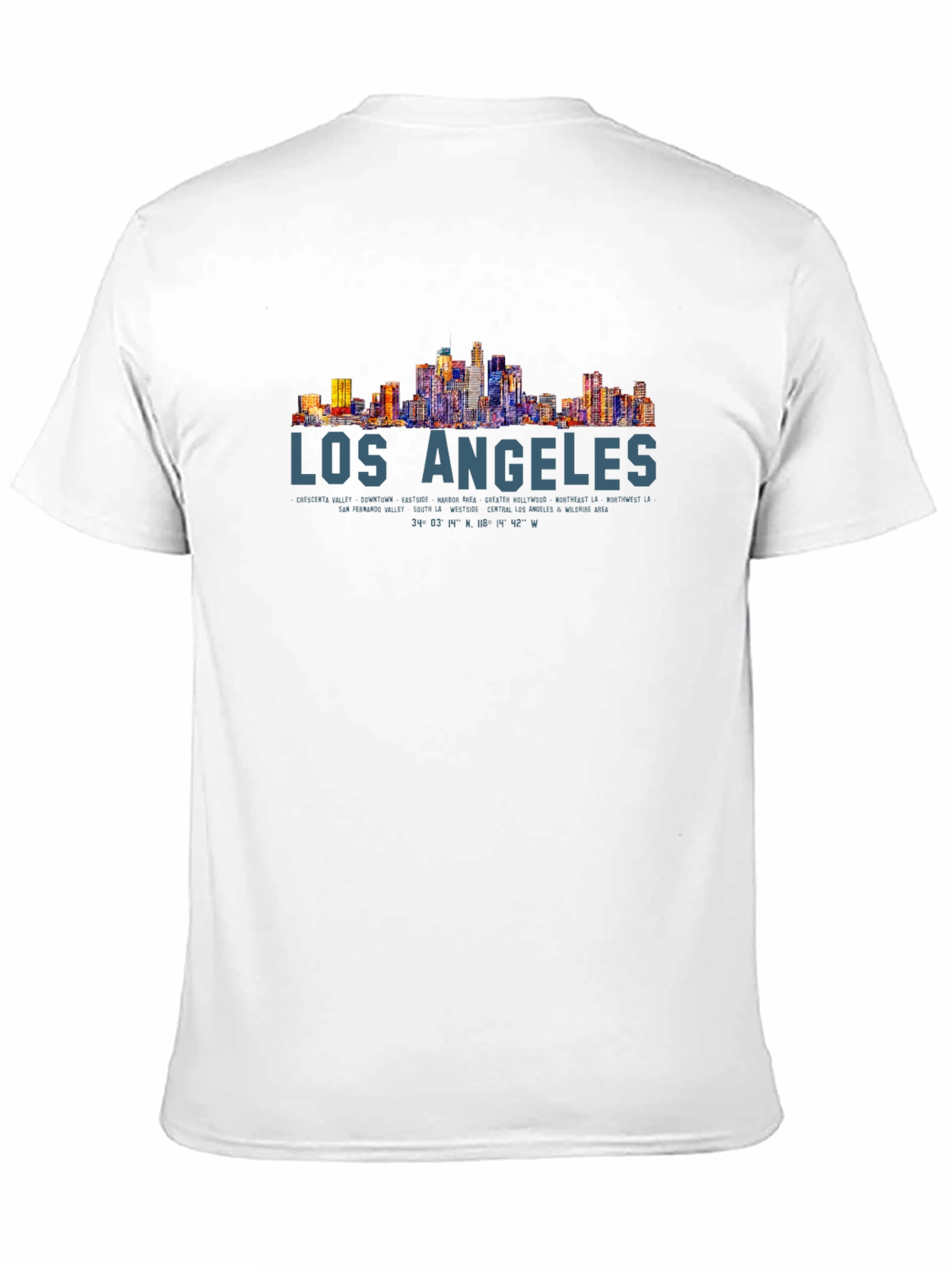 Los Angeles Skyline Graphic Tee - Mens Black T-Shirt
