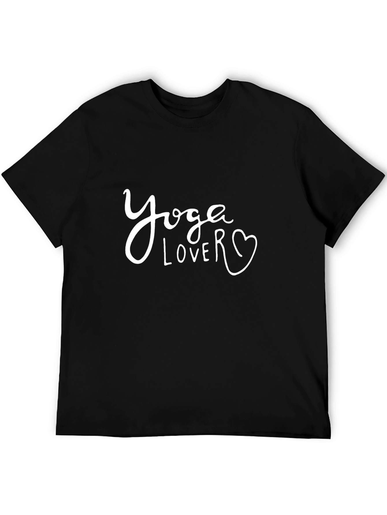 Yoga Lover Graphic T-Shirt - Black