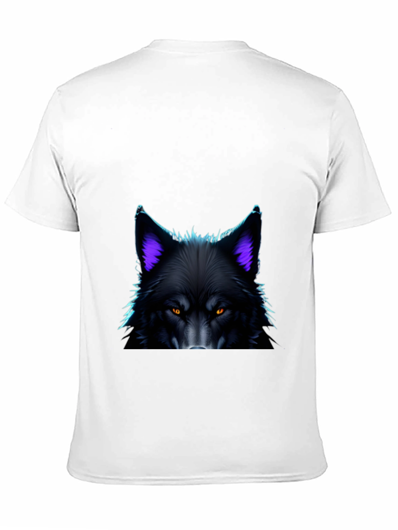 Black Wolf Graphic Tee - Bold Animal Design