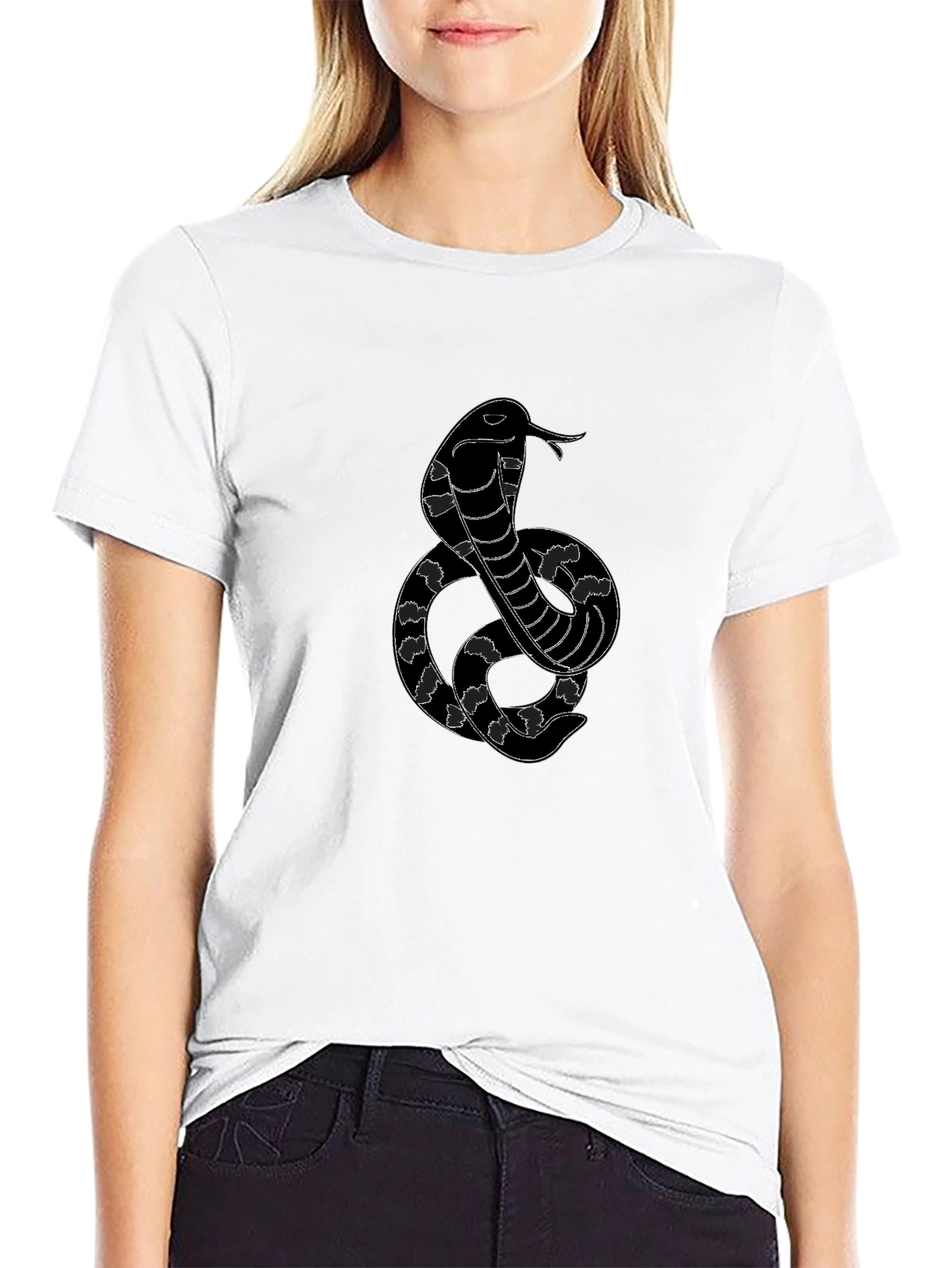 Black Cobra Snake T-Shirt