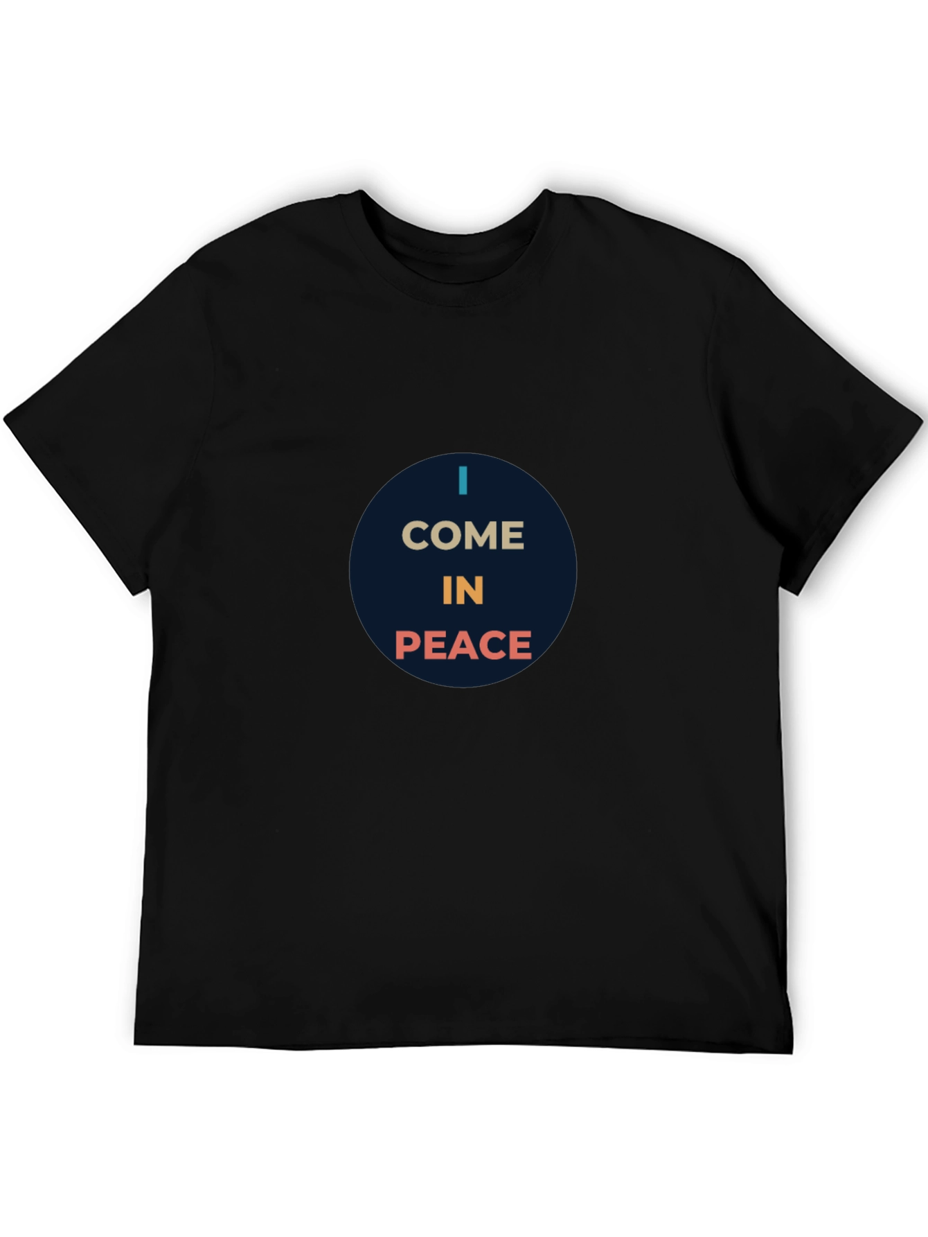 I Come In Peace Graphic Tee - Black