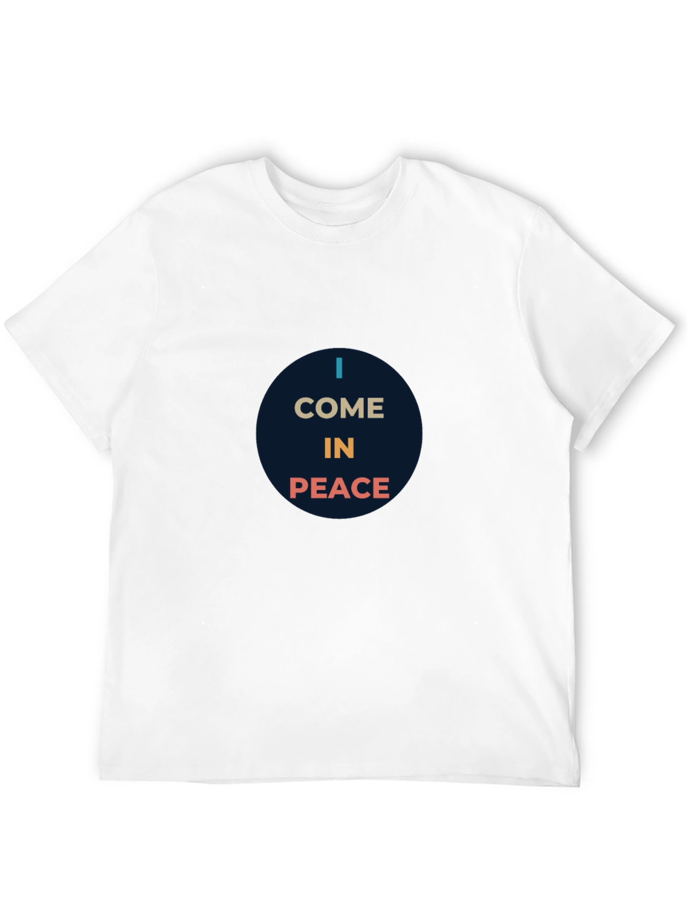 I Come In Peace Graphic Tee - Black