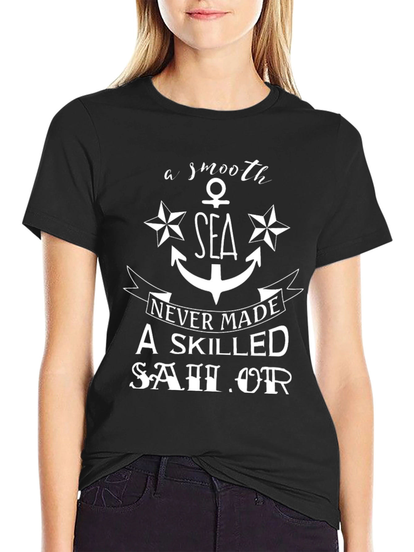 Smooth Sea Skilled Sailor Graphic Tee