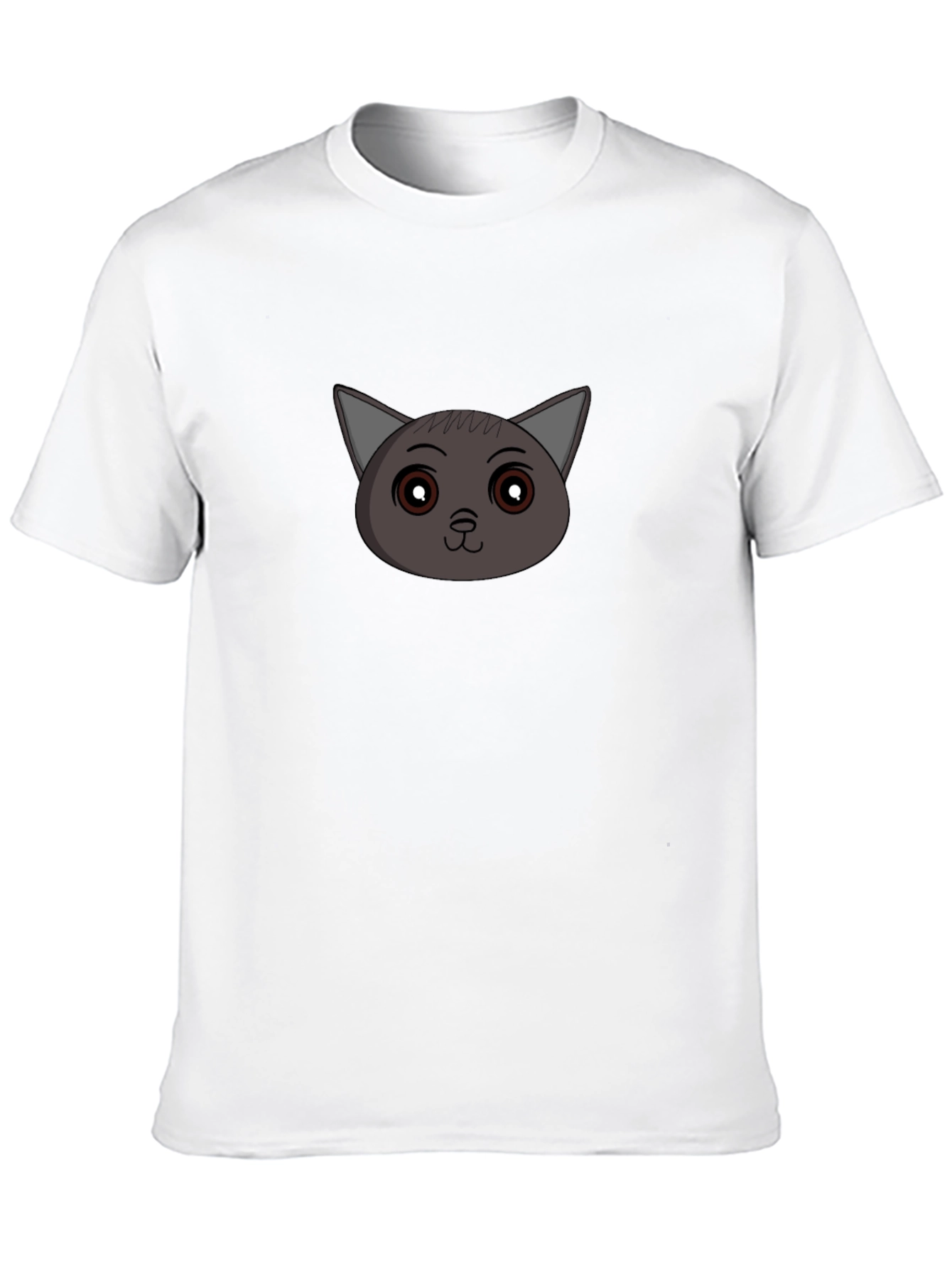 Cute Cat Face Graphic T-Shirt