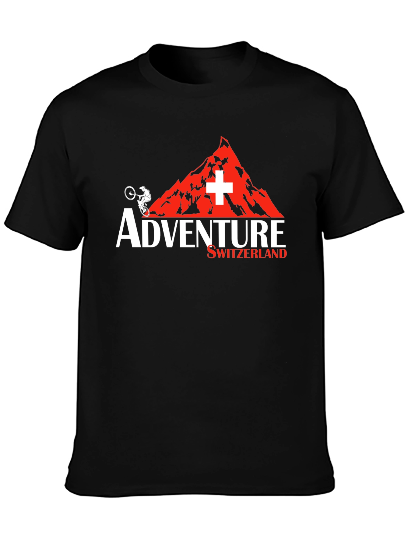 Adventure Switzerland Mountain Biking T-Shirt