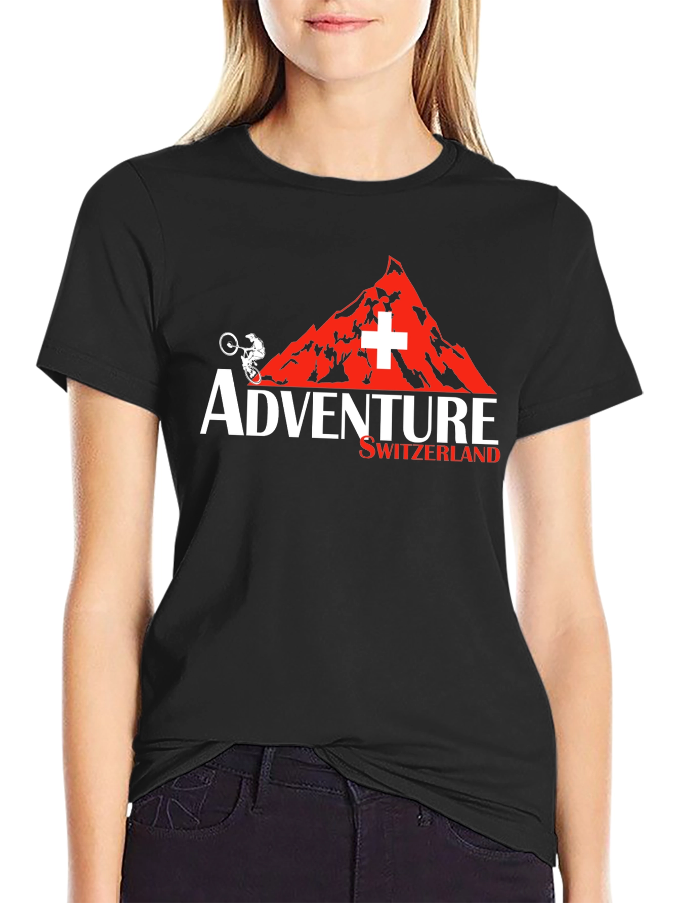 Adventure Switzerland Mountain Biking T-Shirt