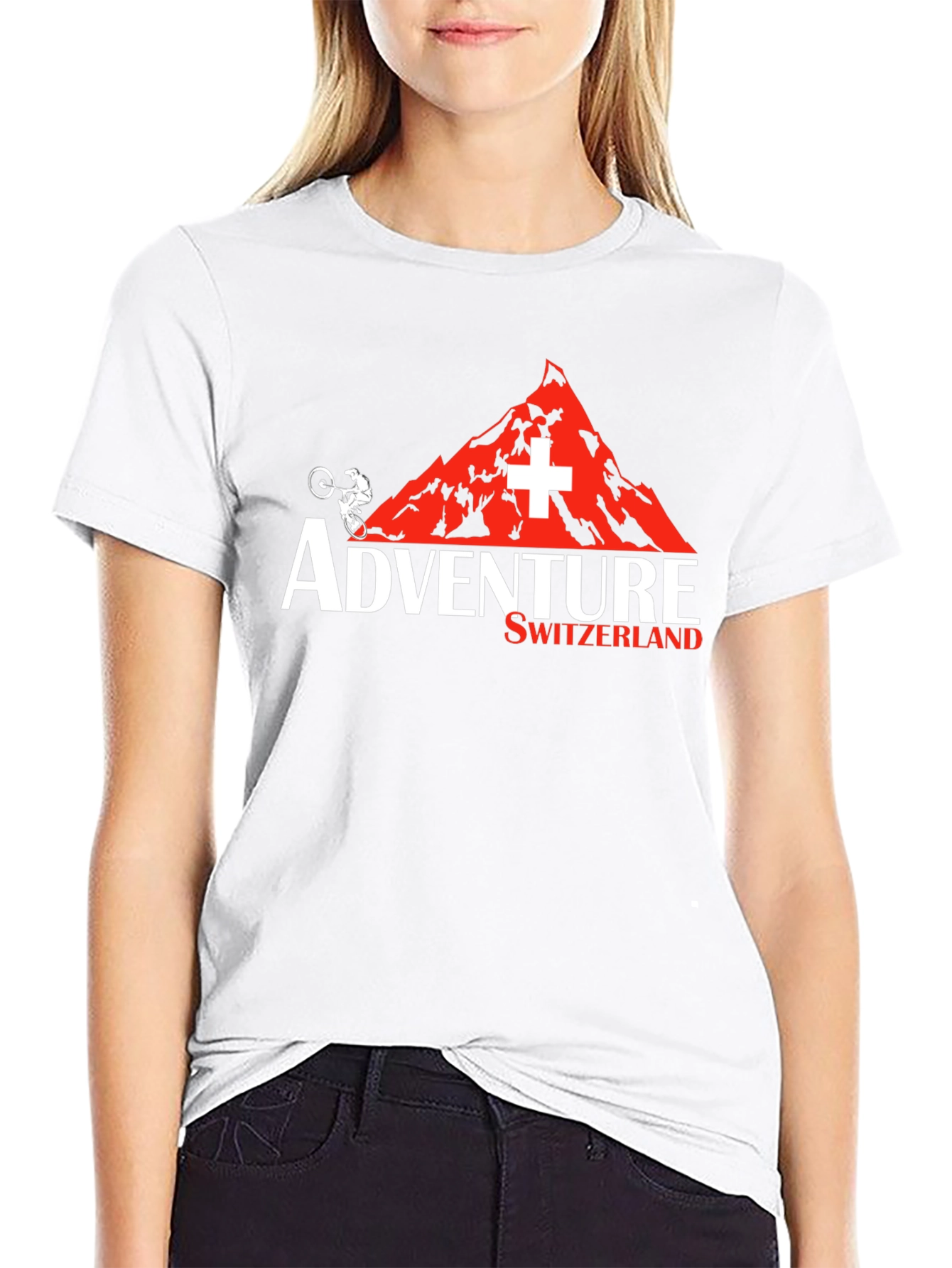 Adventure Switzerland Mountain Biking T-Shirt