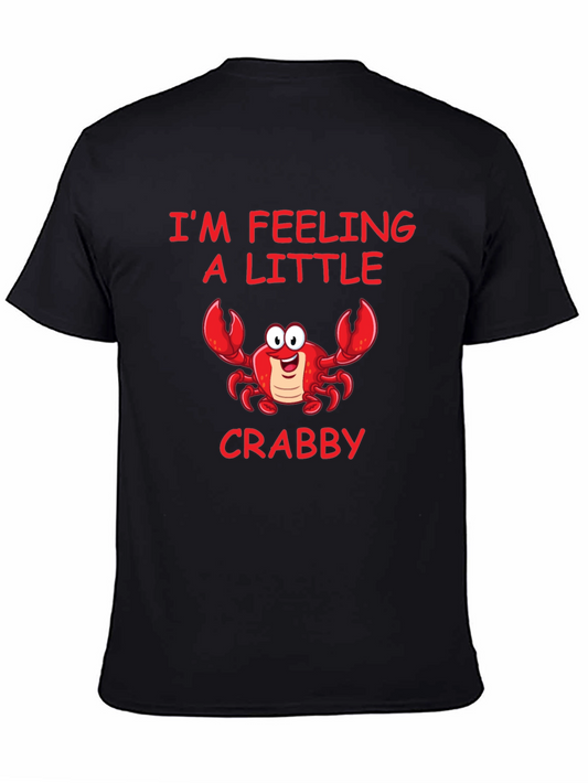 Feeling Crabby Graphic Tee - Black Cotton Shirt