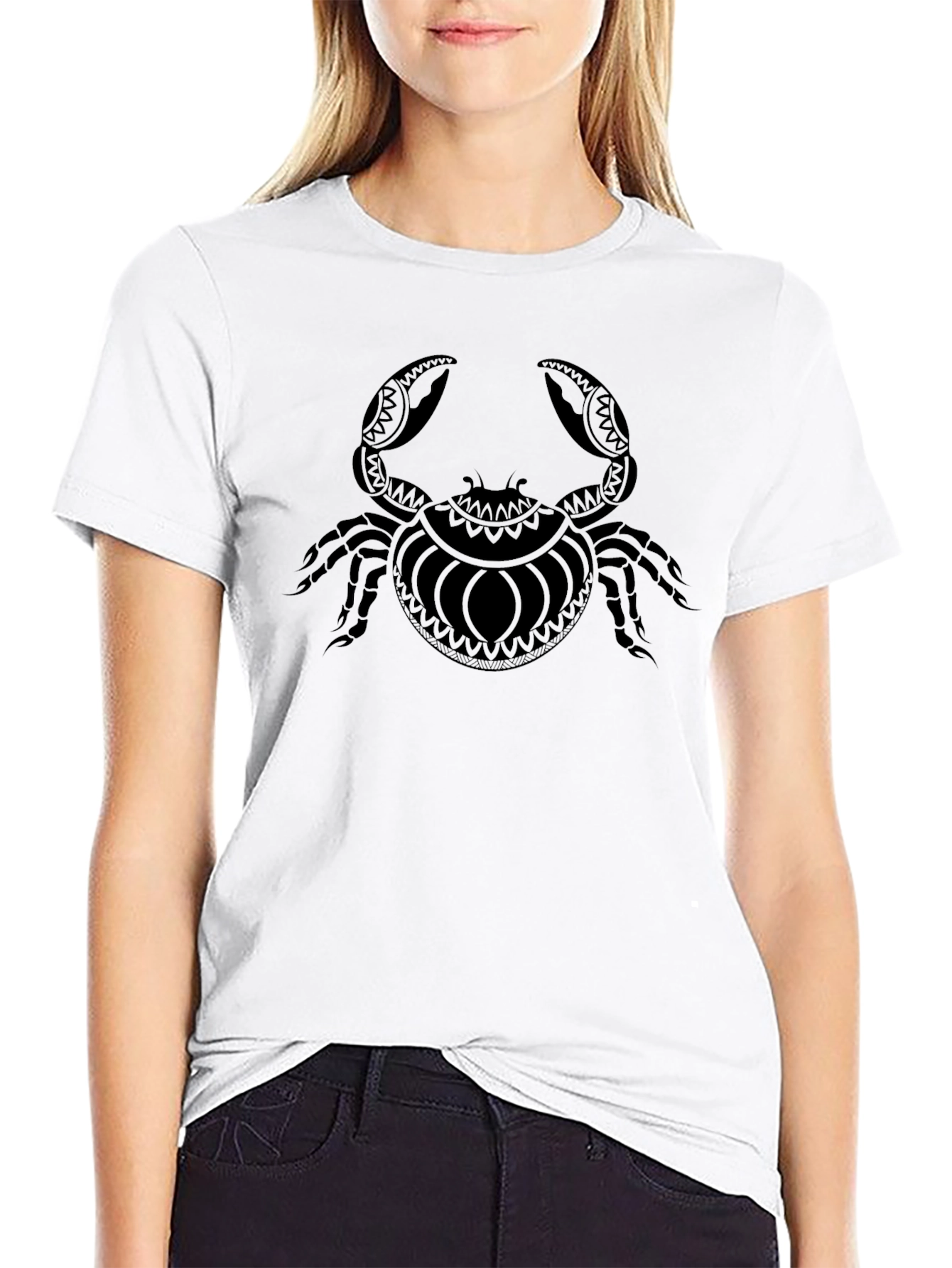 Crab Graphic Black T-Shirt