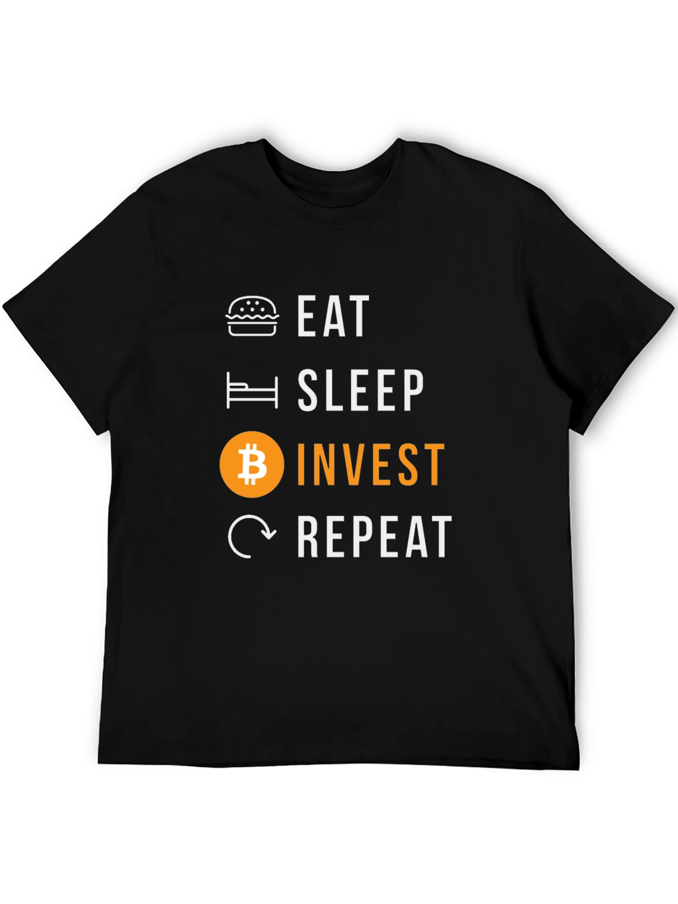 Eat Sleep Invest Bitcoin Graphic Tee