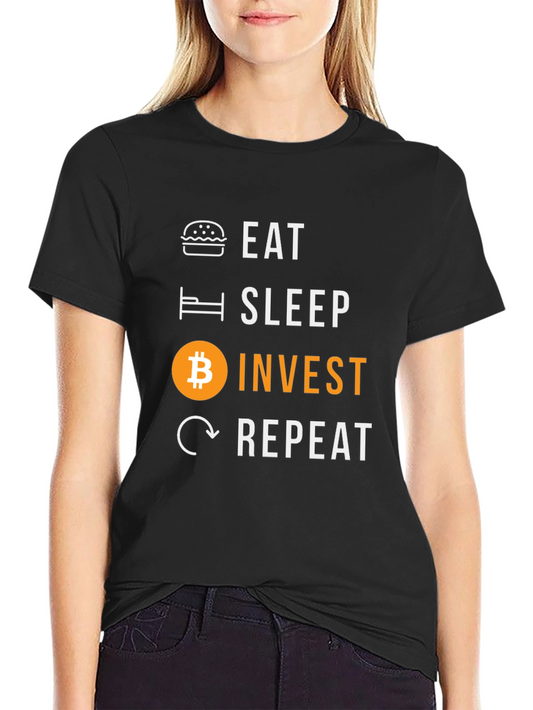 Eat Sleep Invest Bitcoin Graphic Tee