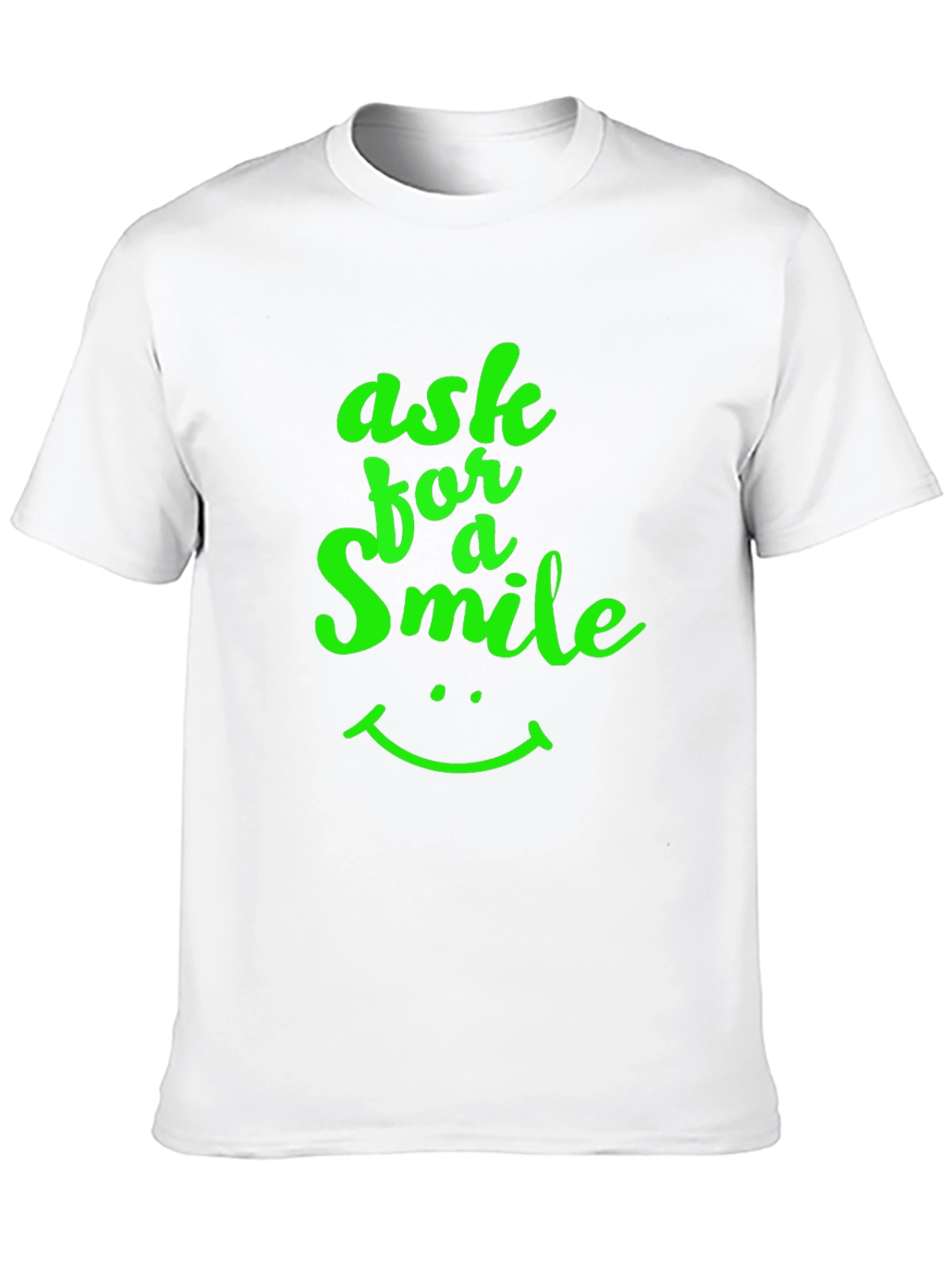 Ask for a Smile Graphic Black Tee