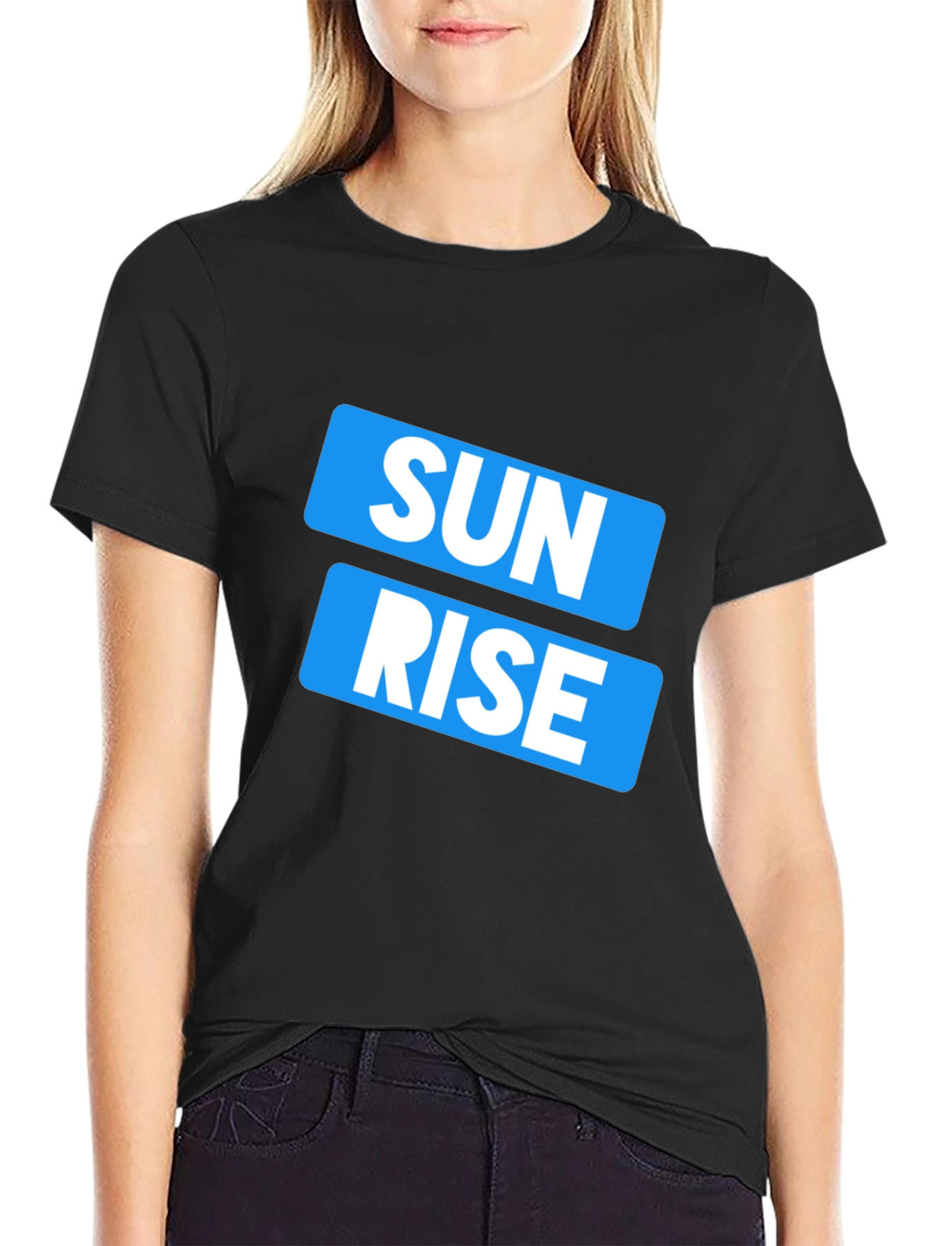 Sunrise Graphic Print Crew Neck Mens T-Shirt