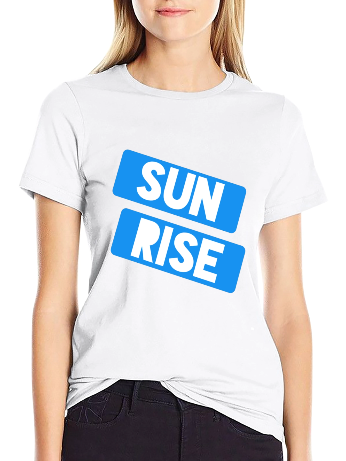 Sunrise Graphic Print Crew Neck Mens T-Shirt