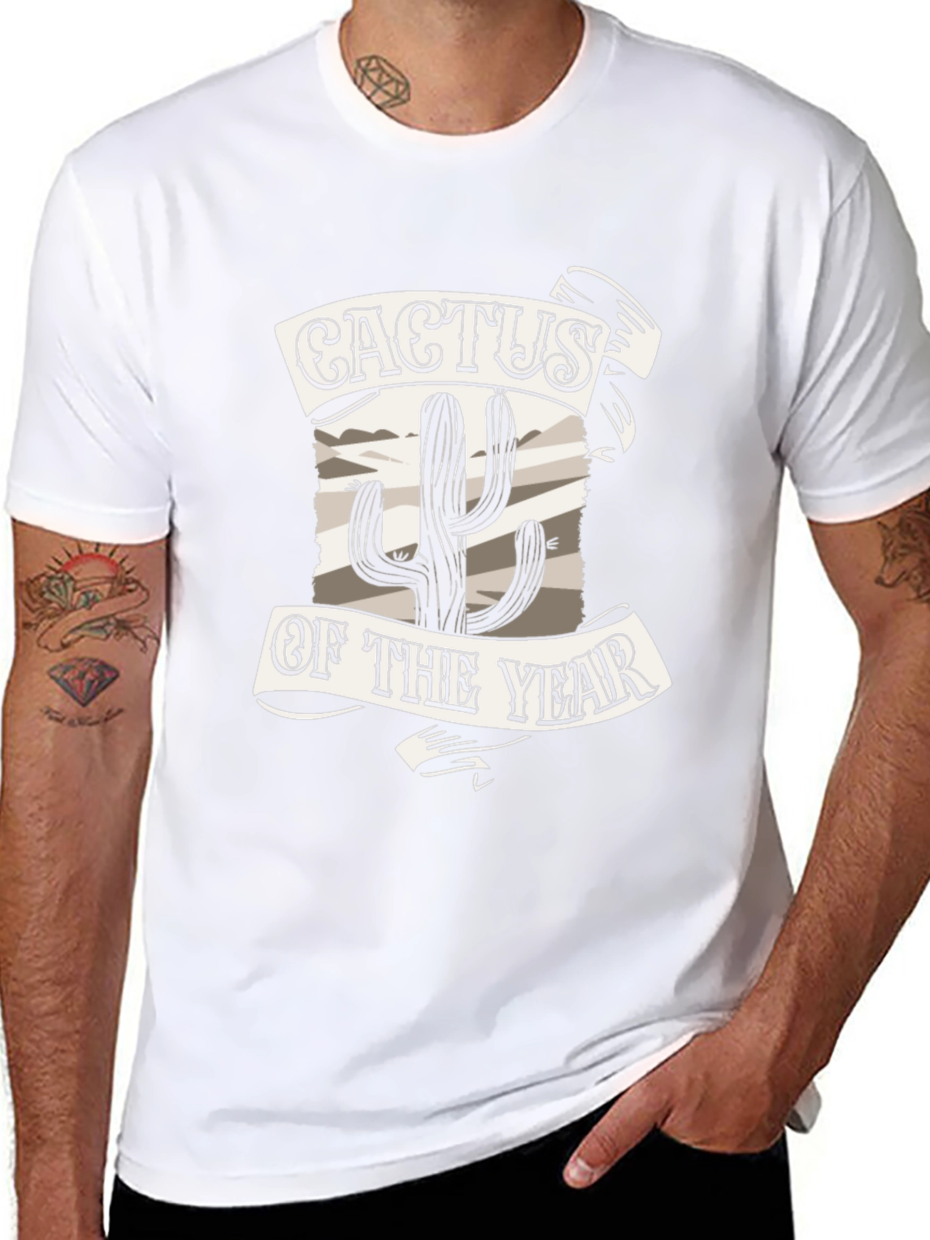 Cactus of the Year Graphic Tee - Black