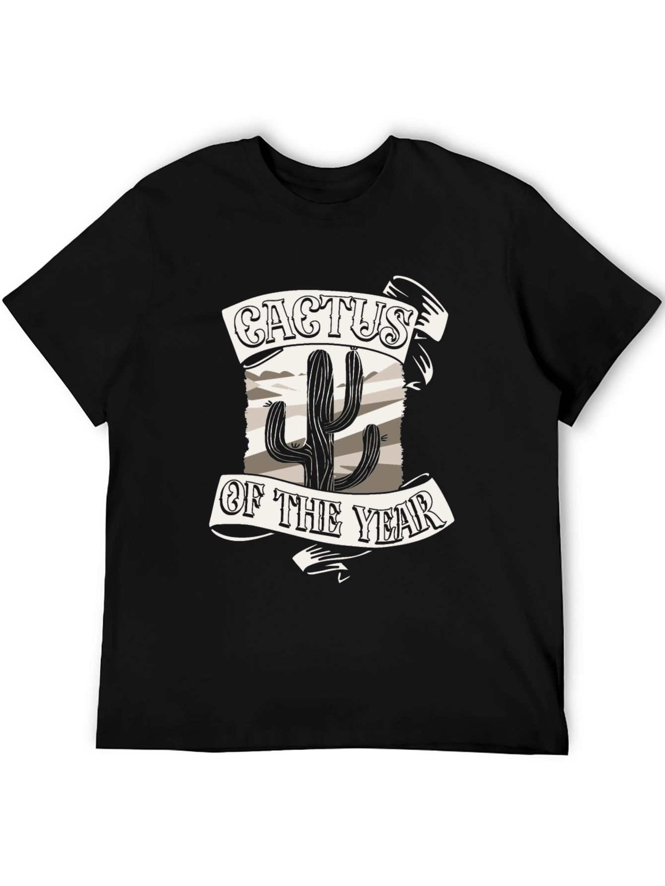 Cactus of the Year Graphic Tee - Black
