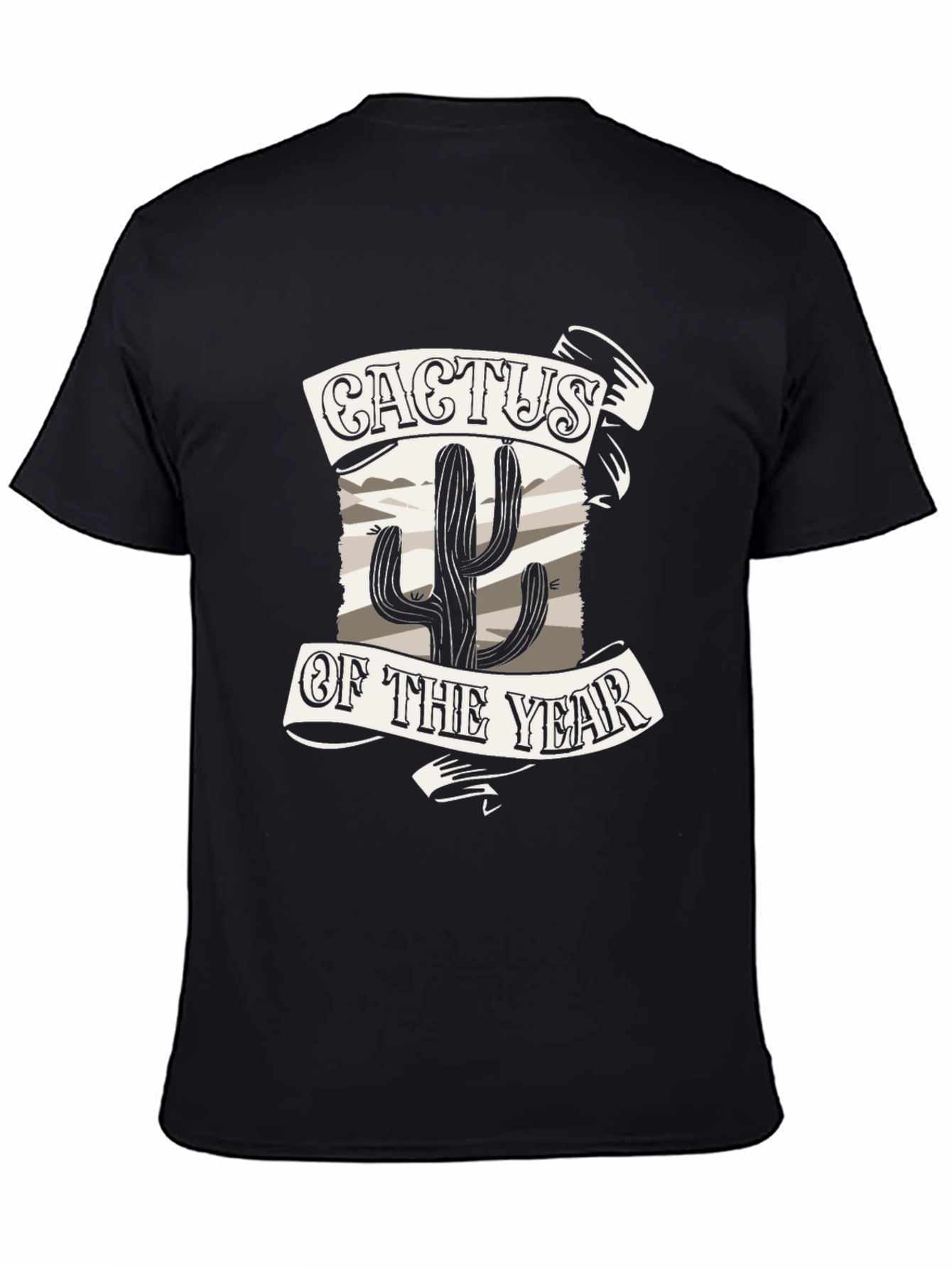 Cactus of the Year Graphic Tee - Black