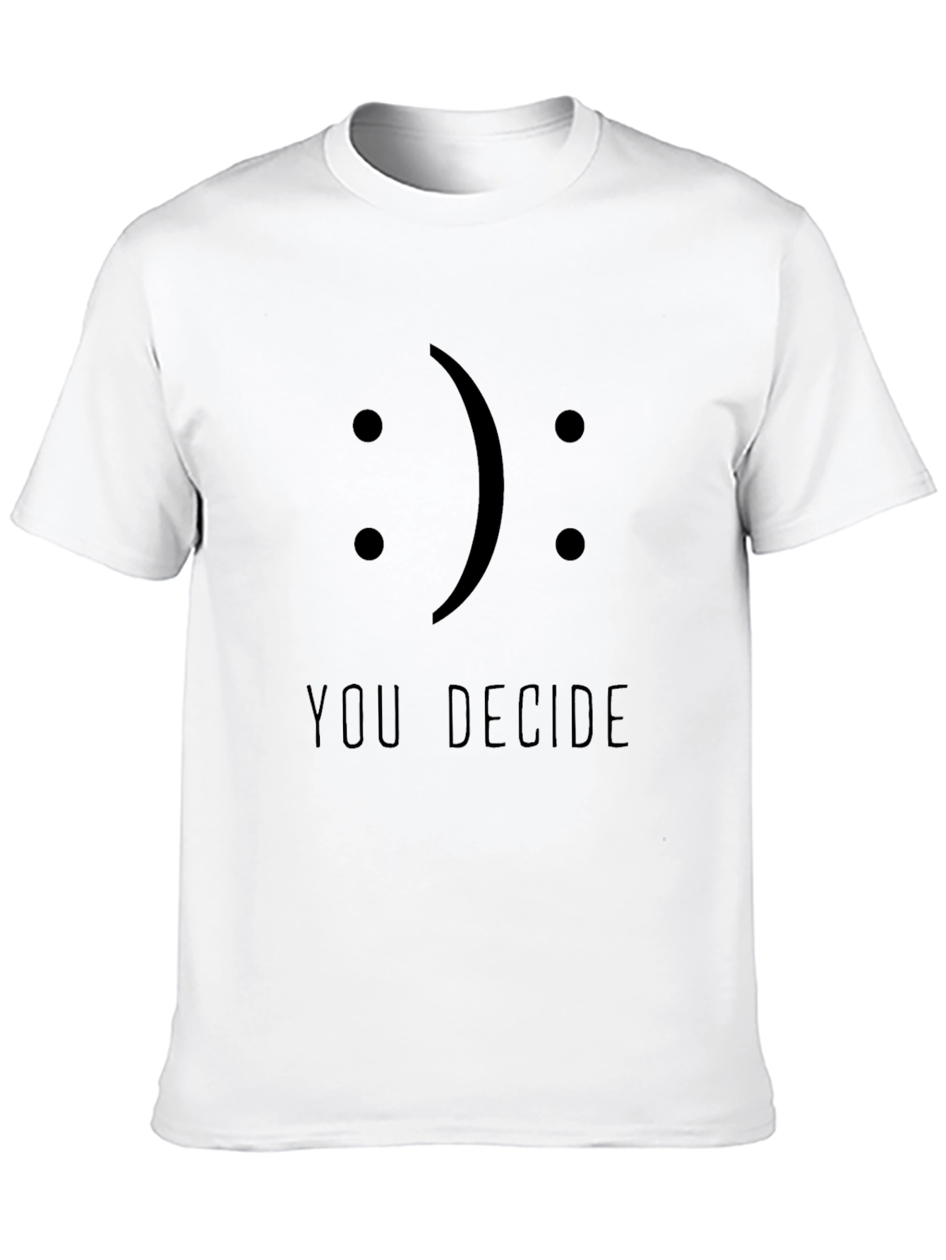 You Decide Graphic Print T-Shirt - Black