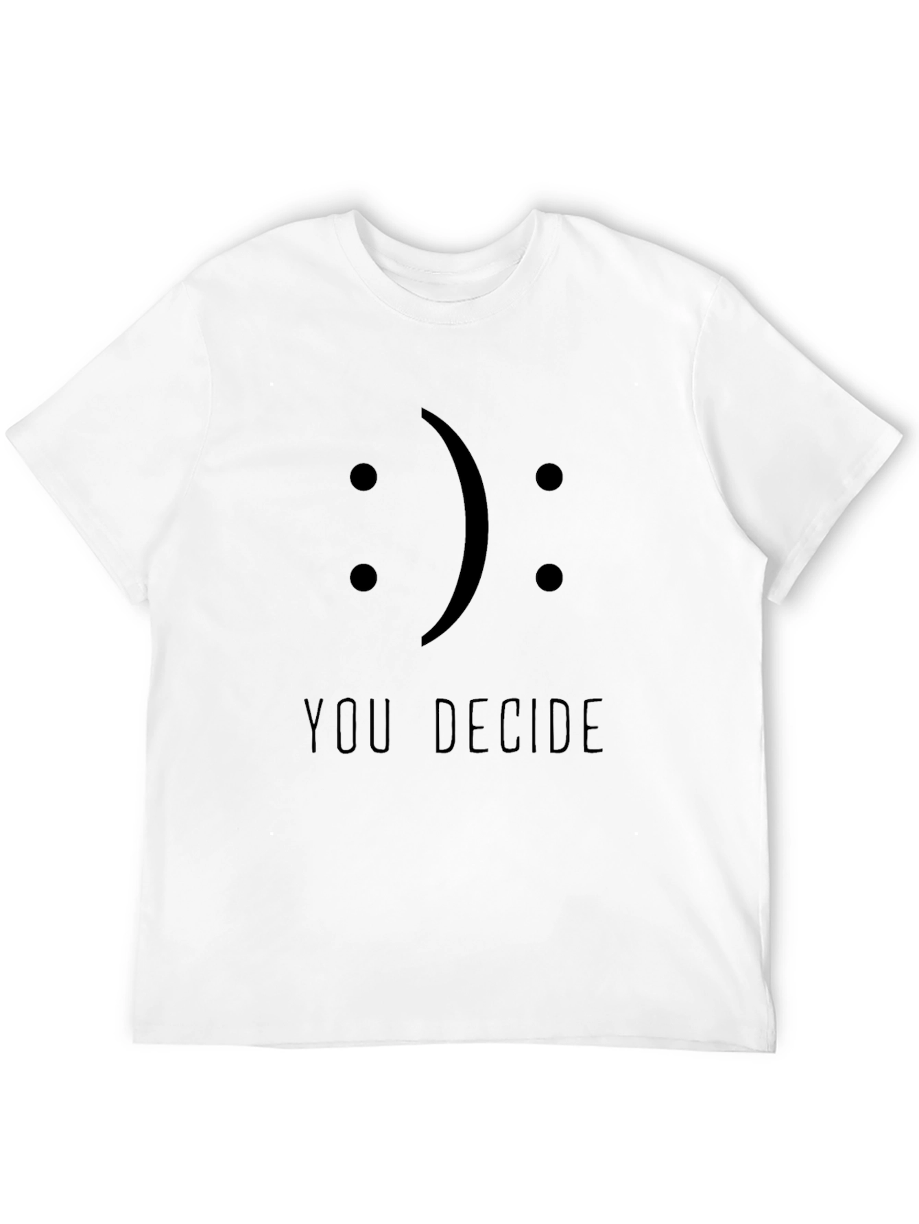 You Decide Graphic Print T-Shirt - Black