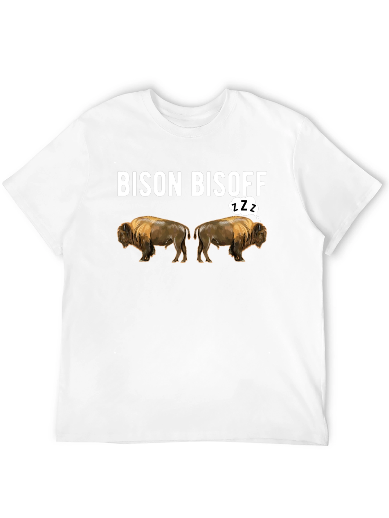 Bison Bisoff Funny Graphic T-Shirt