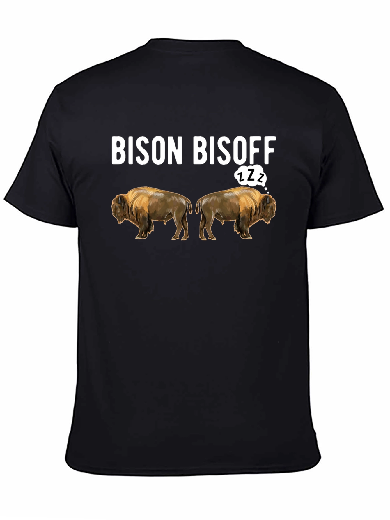 Bison Bisoff Funny Graphic T-Shirt