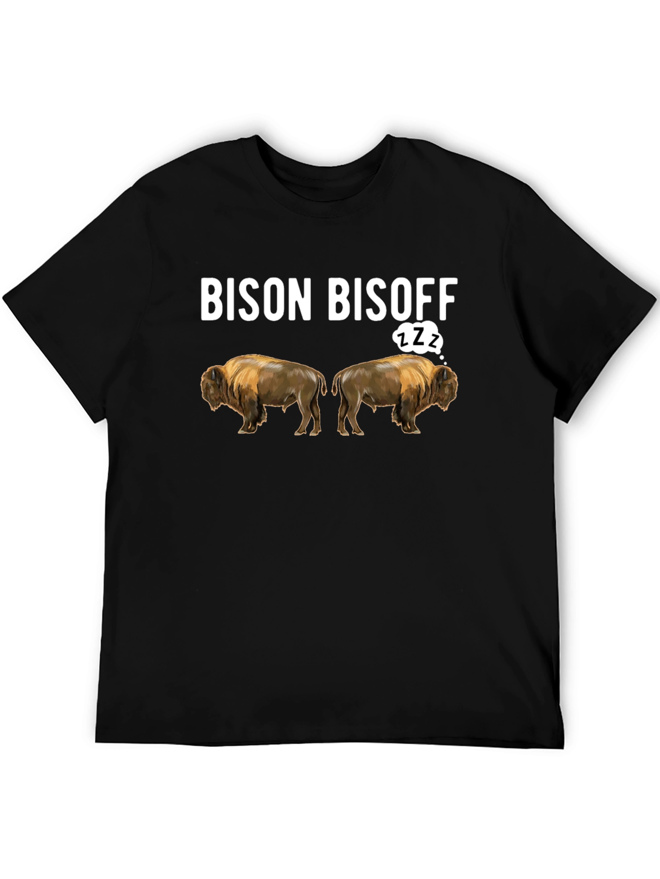 Bison Bisoff Funny Graphic T-Shirt