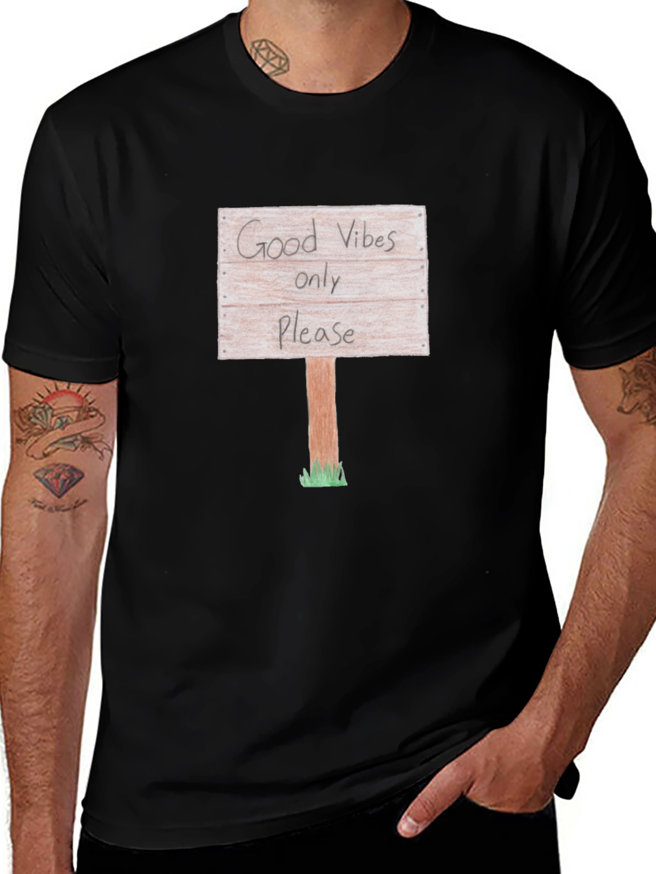 Good Vibes Only Graphic T-Shirt - Casual Style