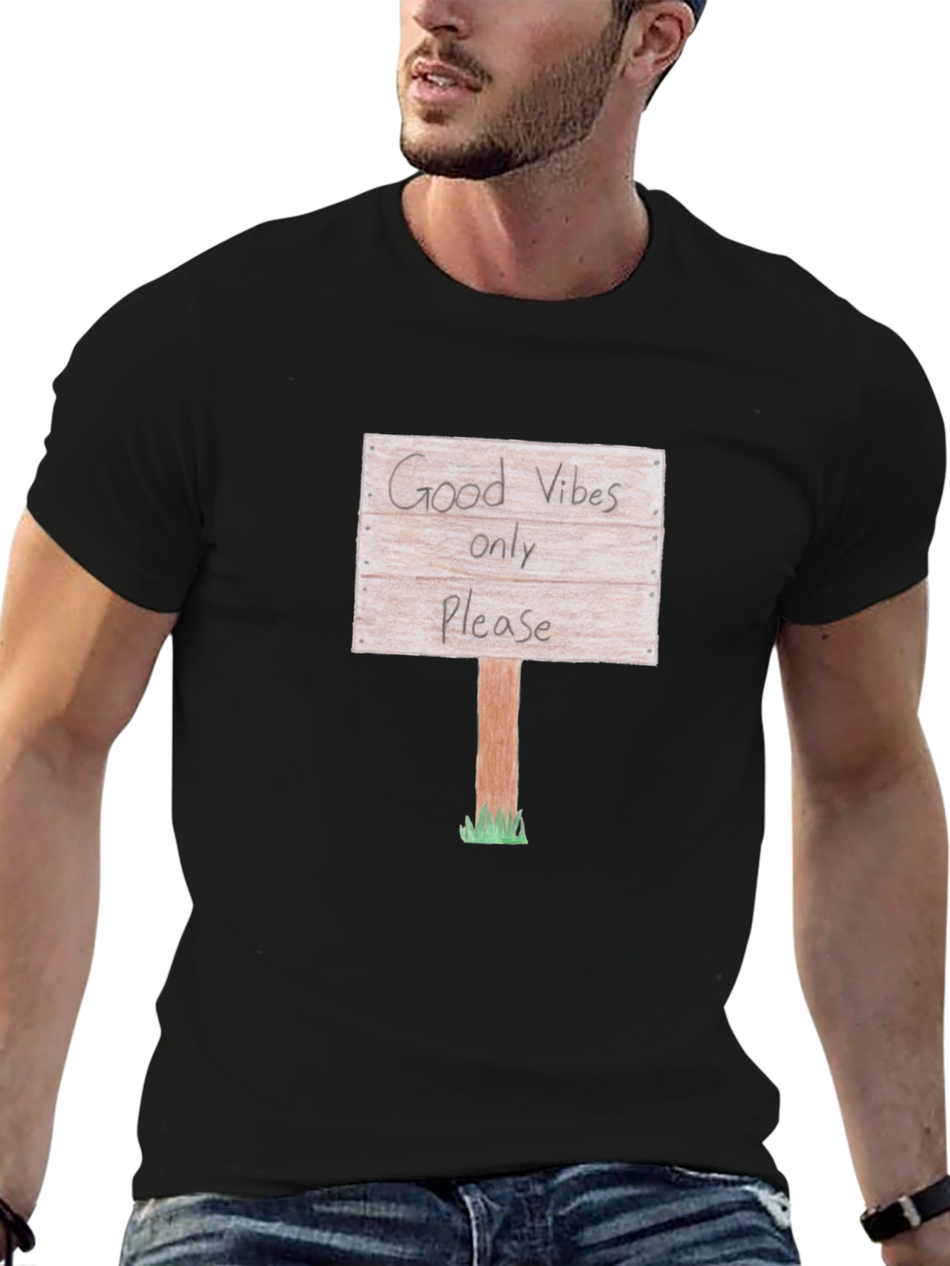 Good Vibes Only Graphic T-Shirt - Casual Style