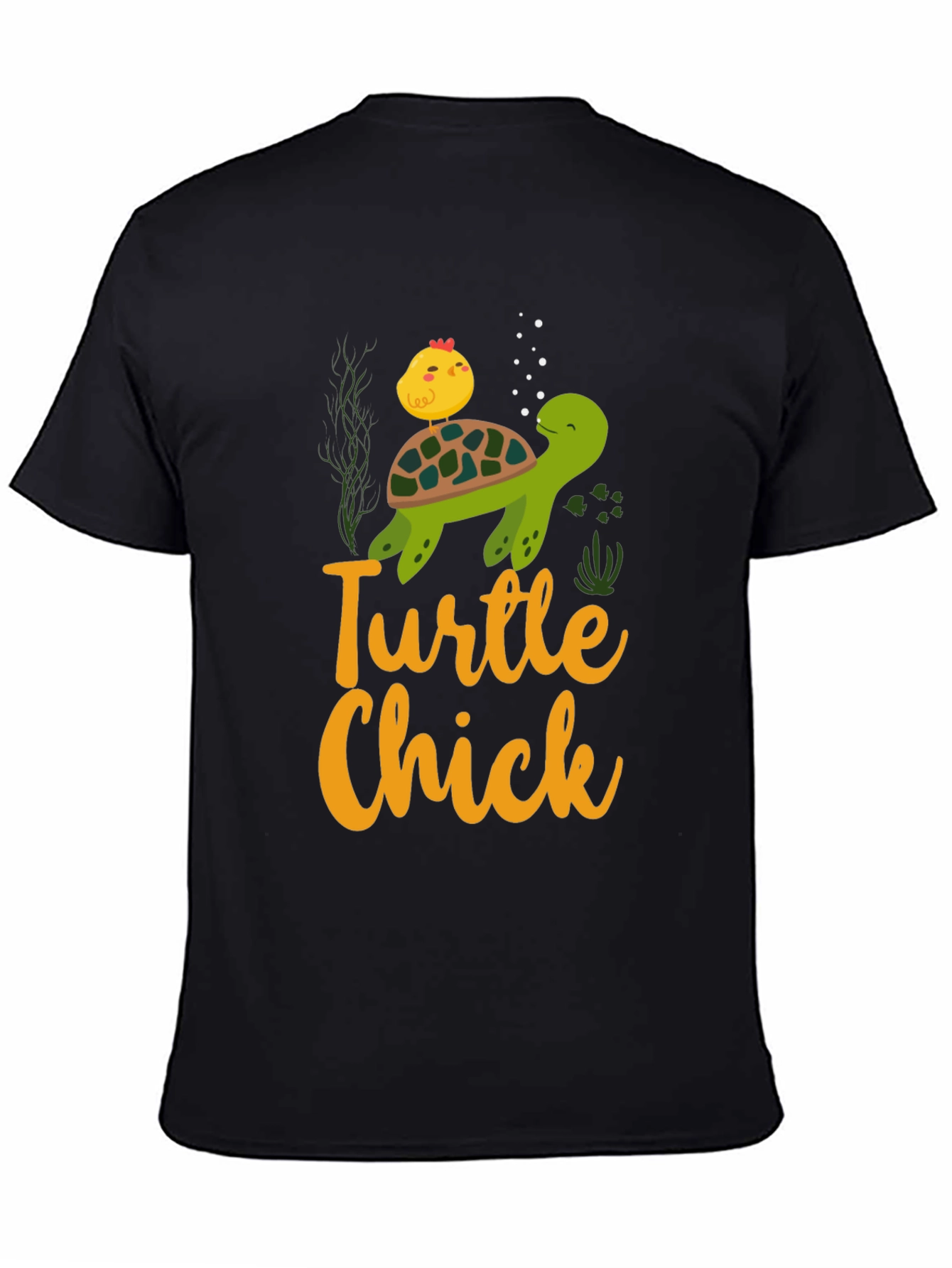 Turtle Chick Graphic T-Shirt - Cute Animal Design