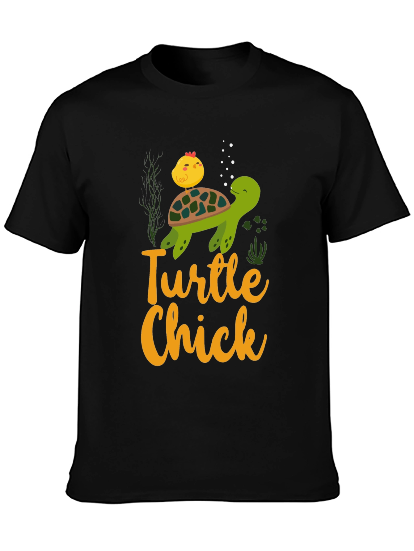 Turtle Chick Graphic T-Shirt - Cute Animal Design